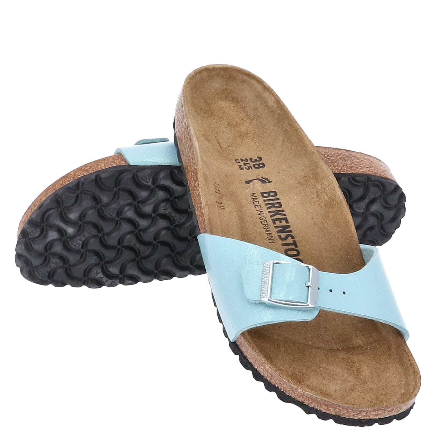 Birkenstock Sandalen Größe 38 Madrid BS Graceful Faded Aqua   Abbildung 1