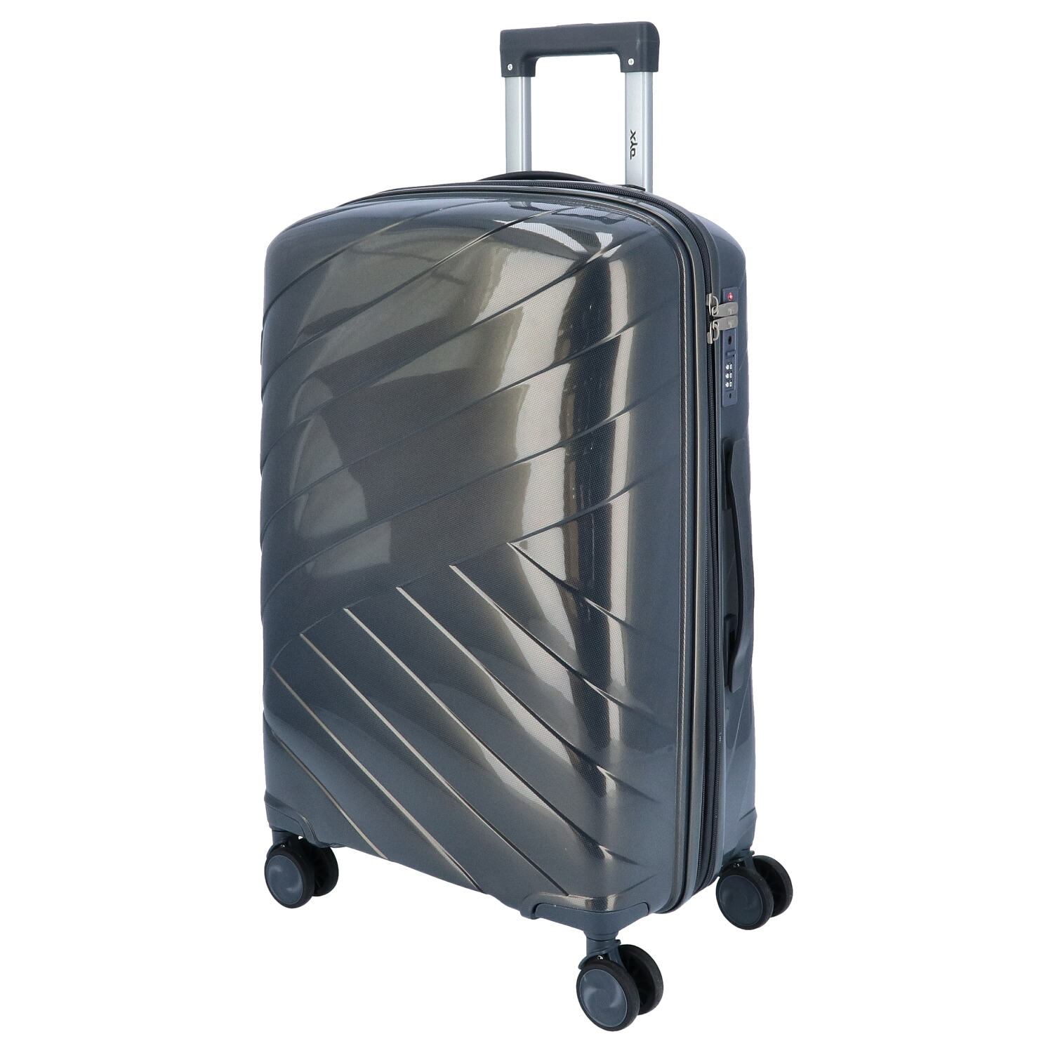 DYX 4 Rollen Trolley 3er Set S/M/L Dubai grau Abbildung 3