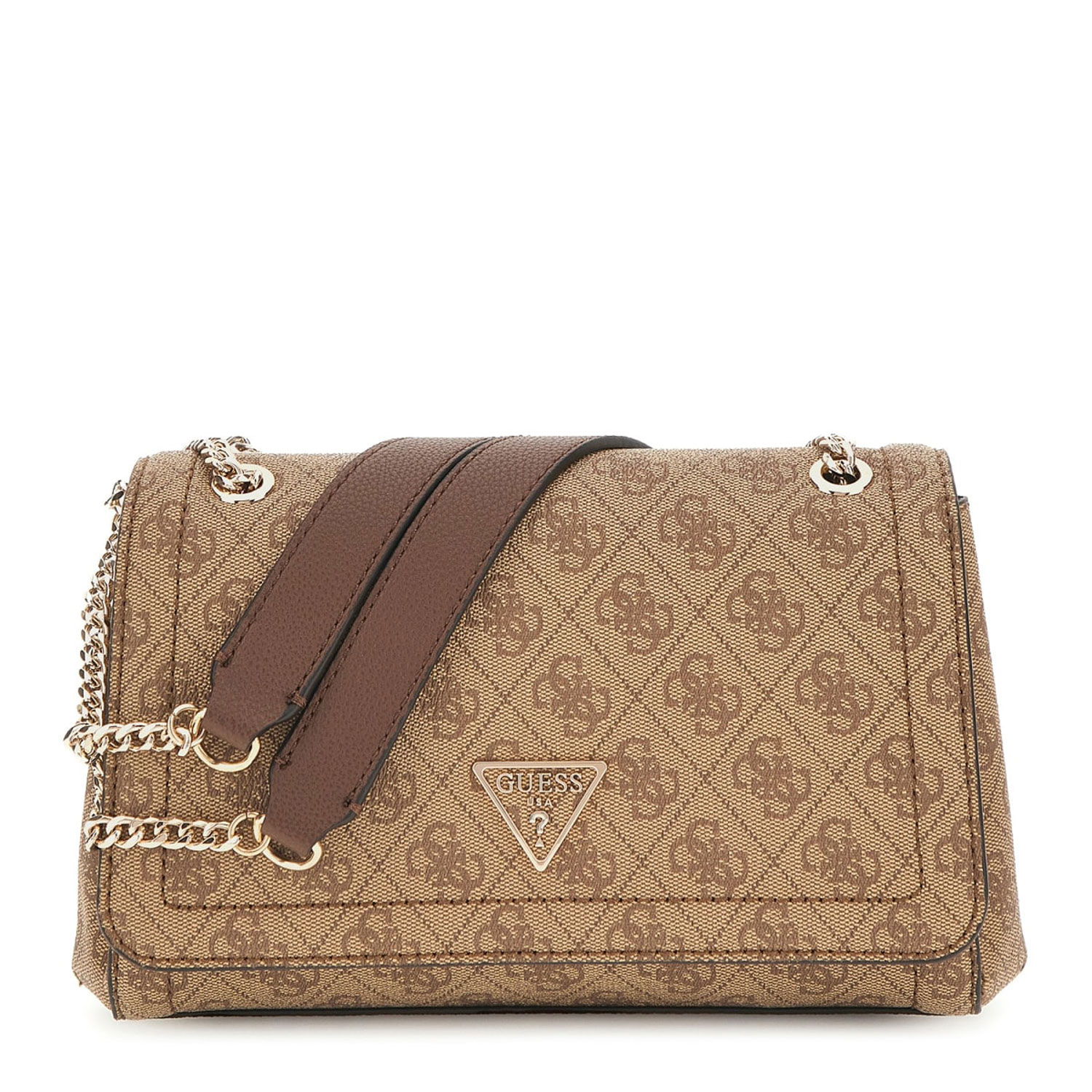 GUESS Umhängetasche Noelle II Latte Logo/Brown Abbildung 1