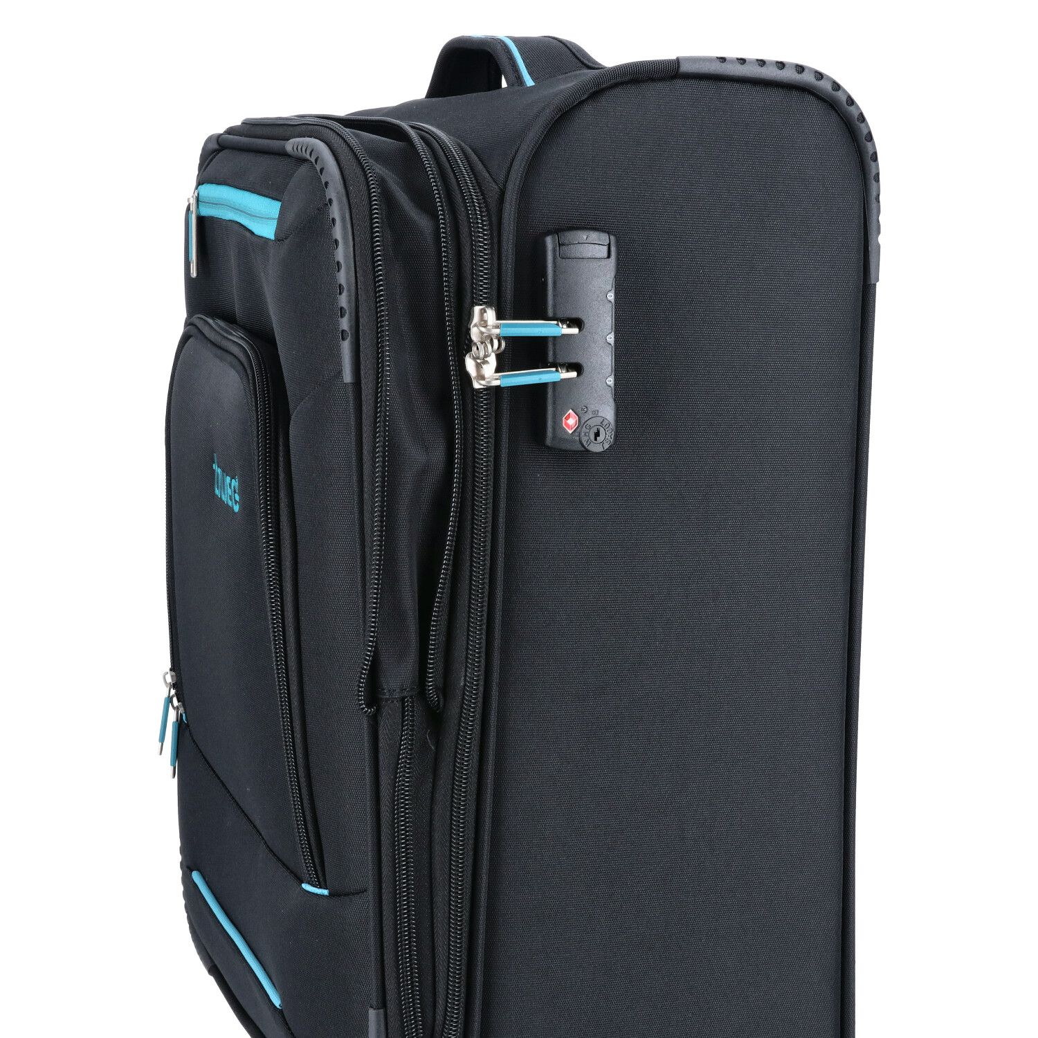 TheTrueC 4-Rad Trolley 55cm  Black-Blue Palma Black