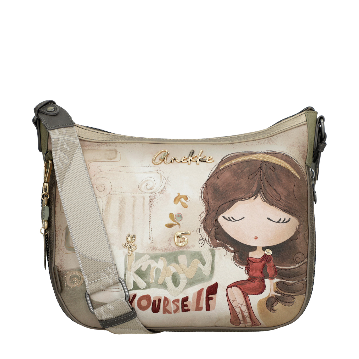 Anekke Damen Umhängetasche Bolso Bandolera multicolor Abbildung 1