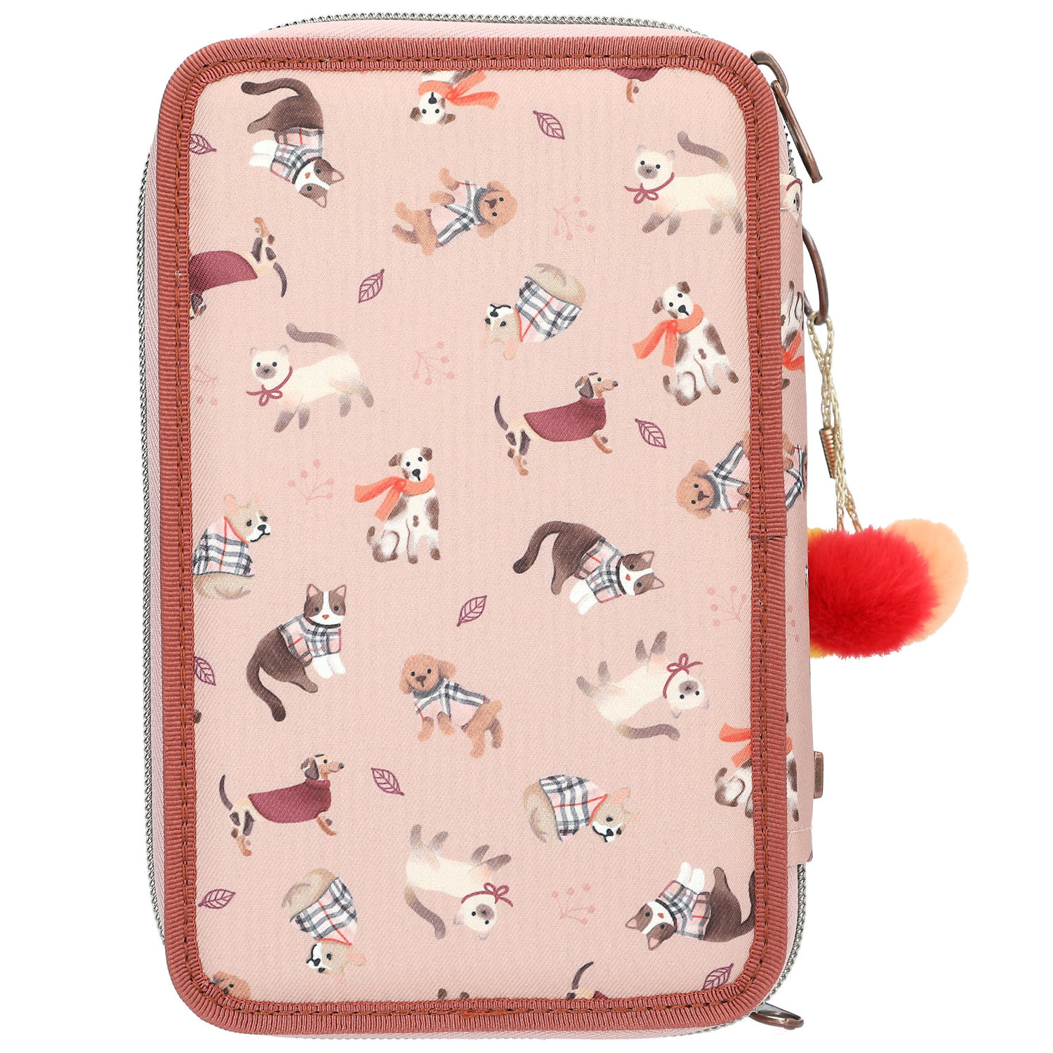 Depesche 3-Fach Federtasche TOPModel FUR EVER FRIENDS Rosa Abbildung 2