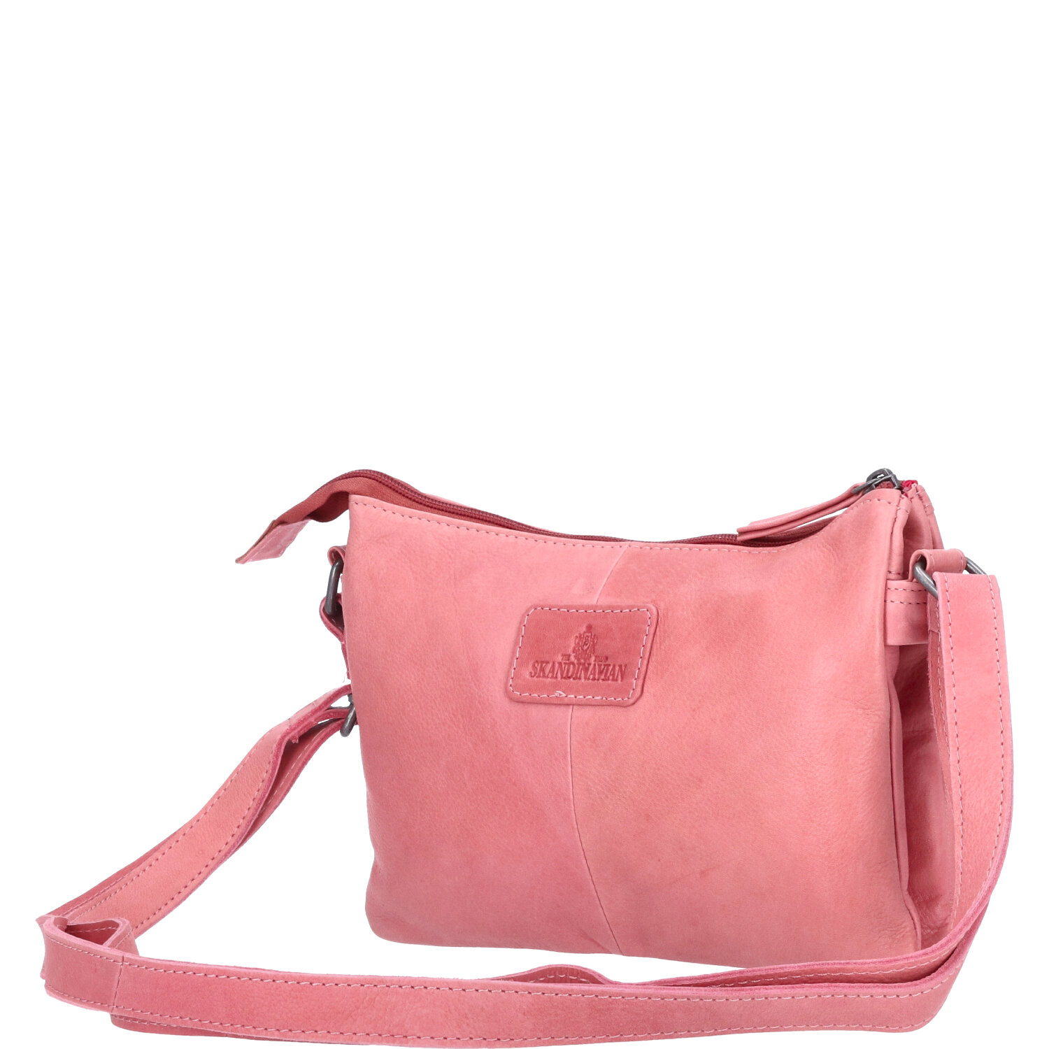 The Skandinavian Brand Damen Ledertasche, Umhängetasche  rose