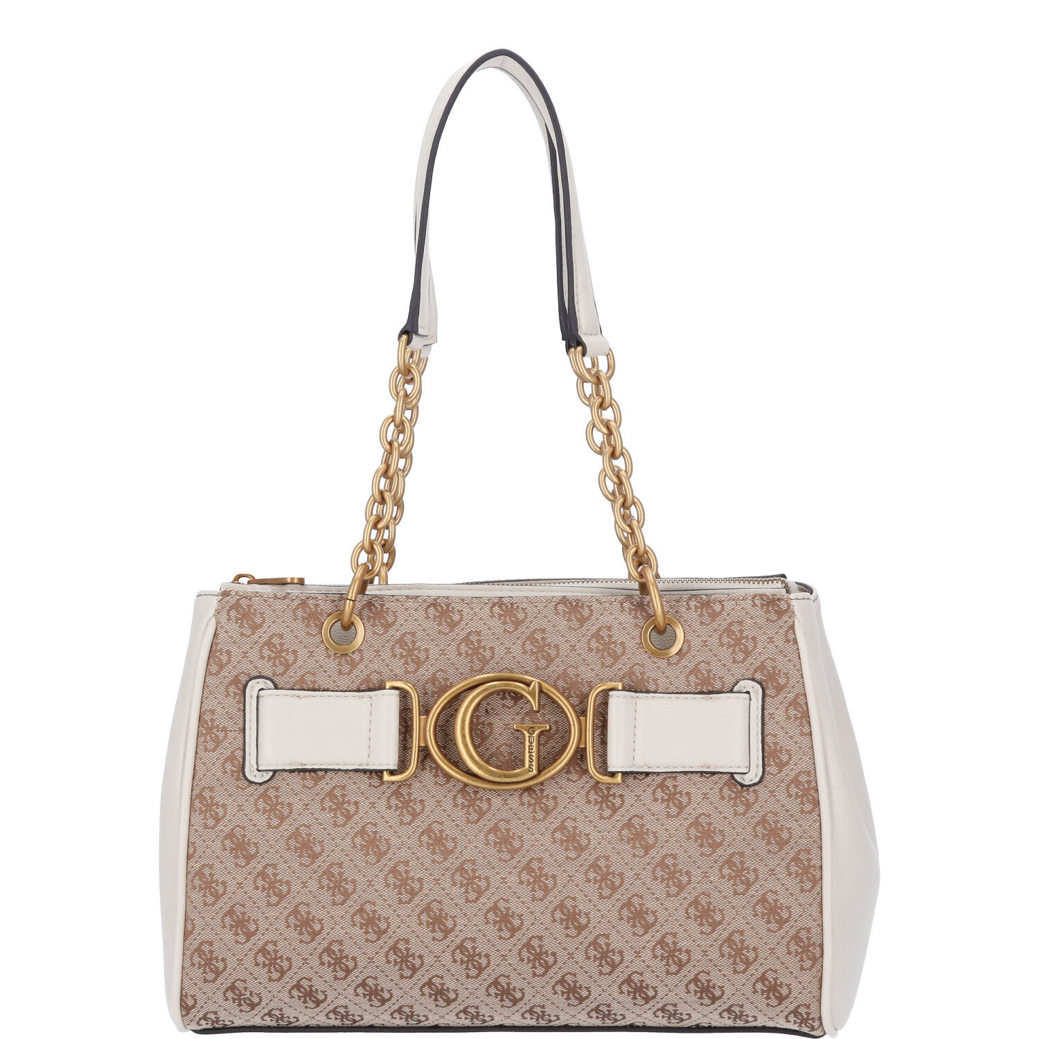 GUESS Damen Schultertasche Aviana Latte/Stone