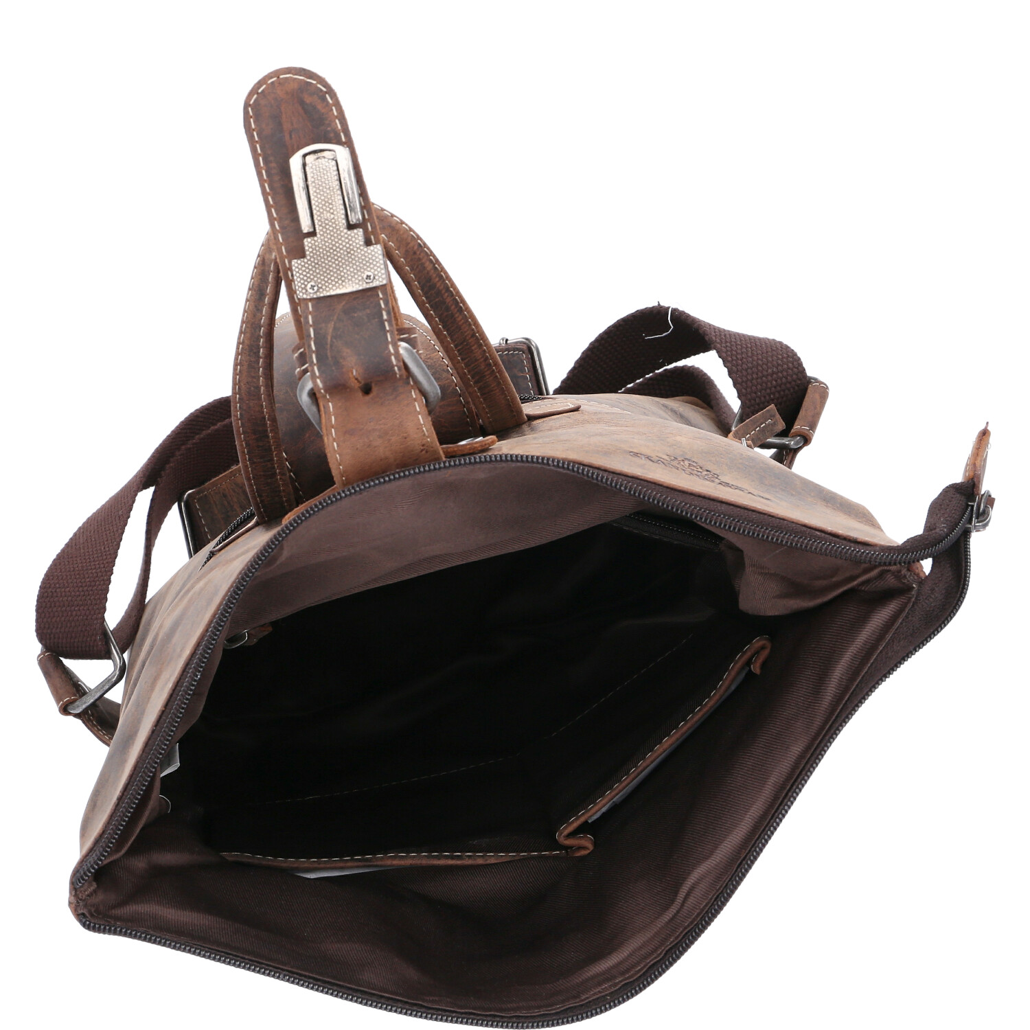 The Skandinavian Brand Leder Rucksack HUNTER - tan Abbildung 6