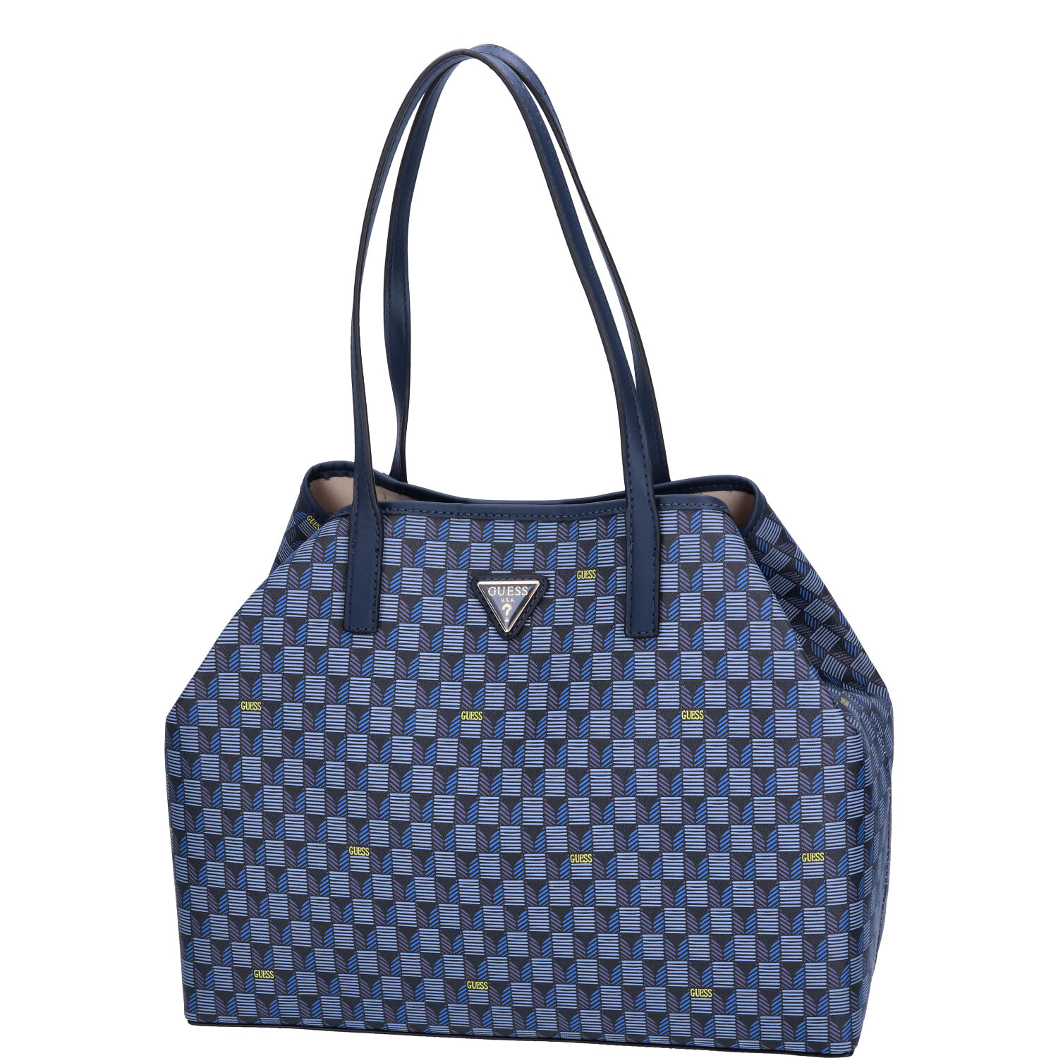 GUESS Damen Shopper Vikky Blue Logo