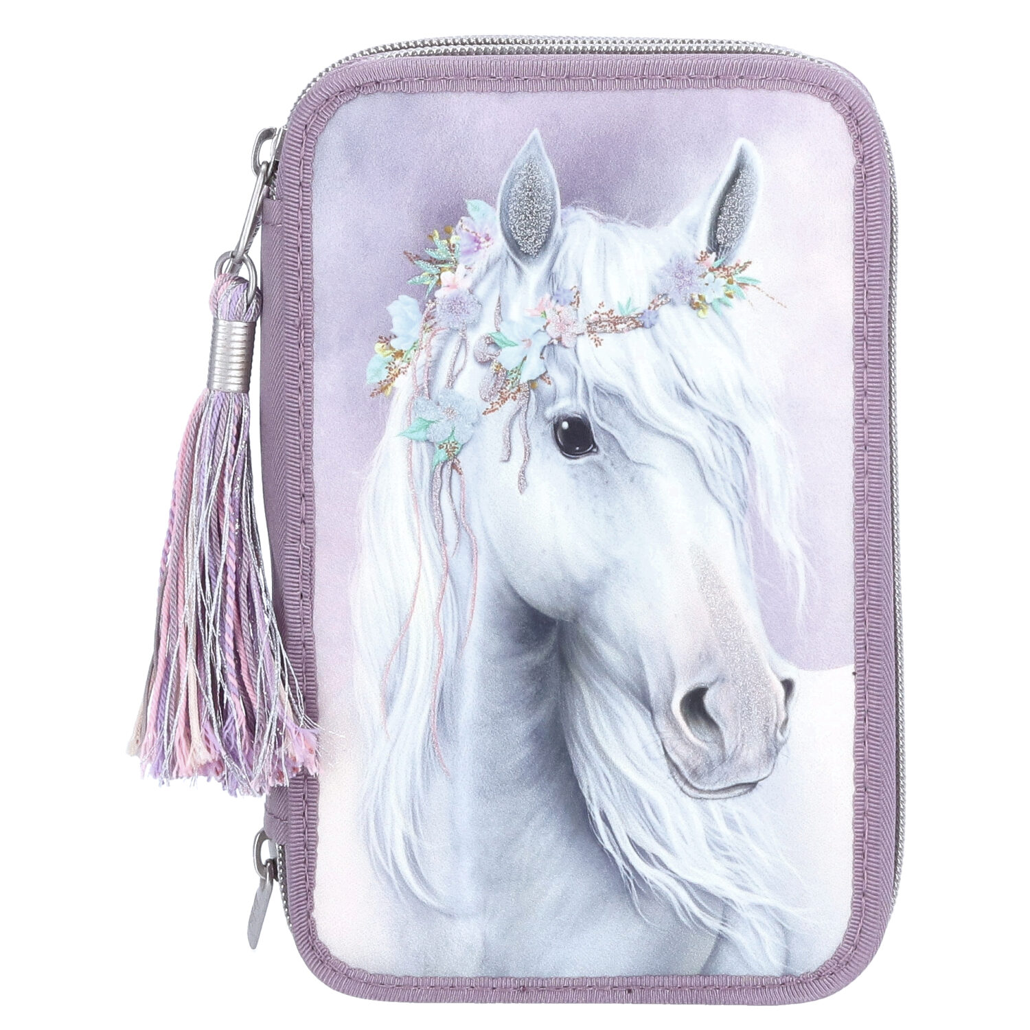 Depesche 3-Fach Federtasche Miss Melody Fantasy Horse lila