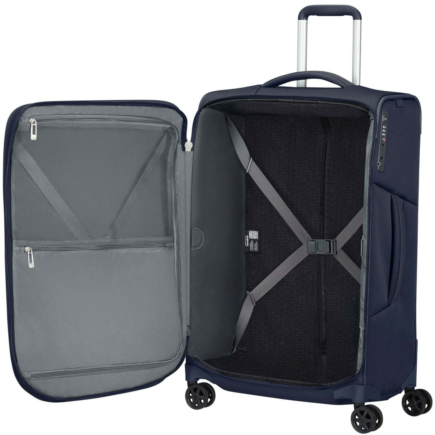 Samsonite Trolley mit 4 Rollen 67cm EXP. Respark midnight blue