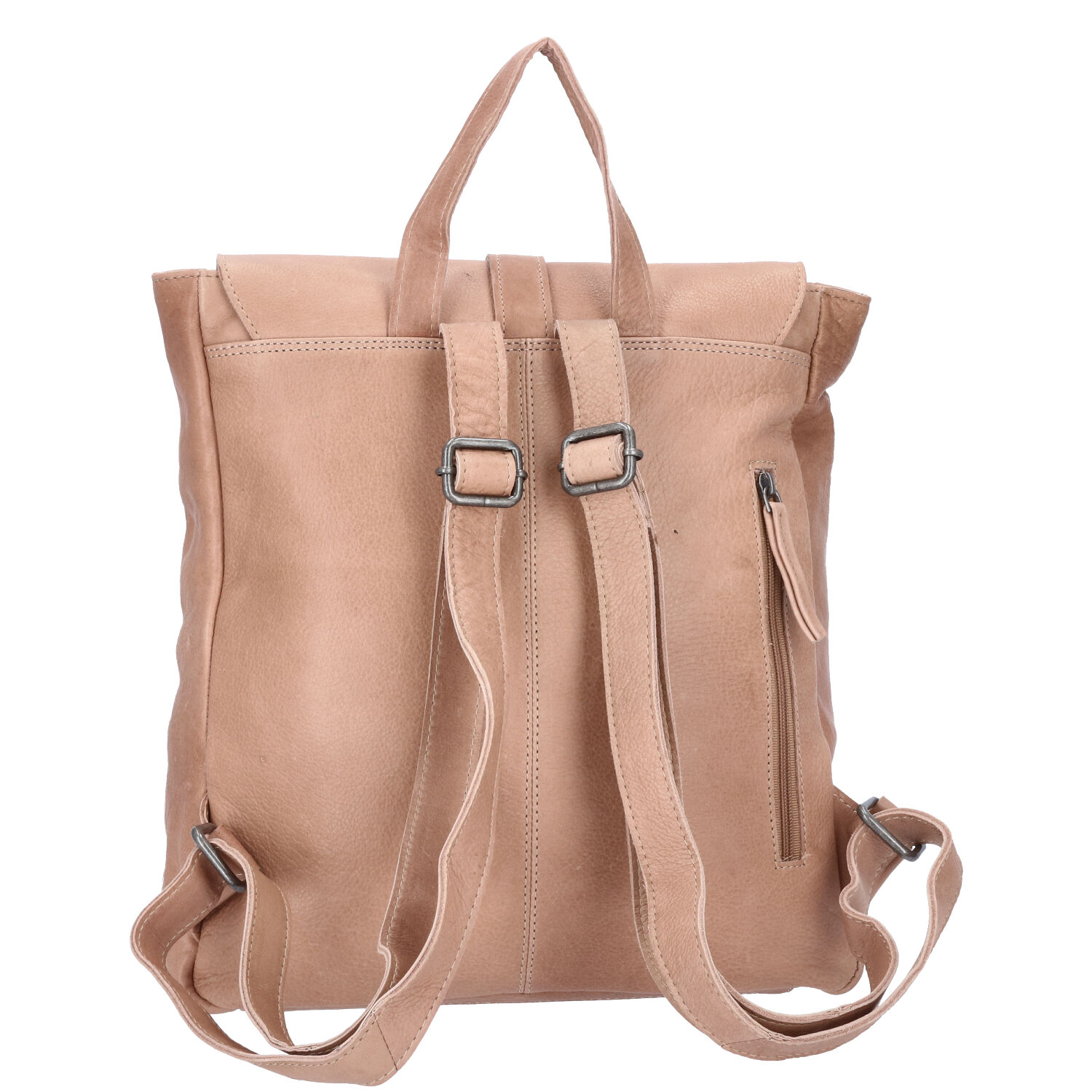 The Skandinavian Brand Damen Leder Rucksack  Taupe Abbildung 4