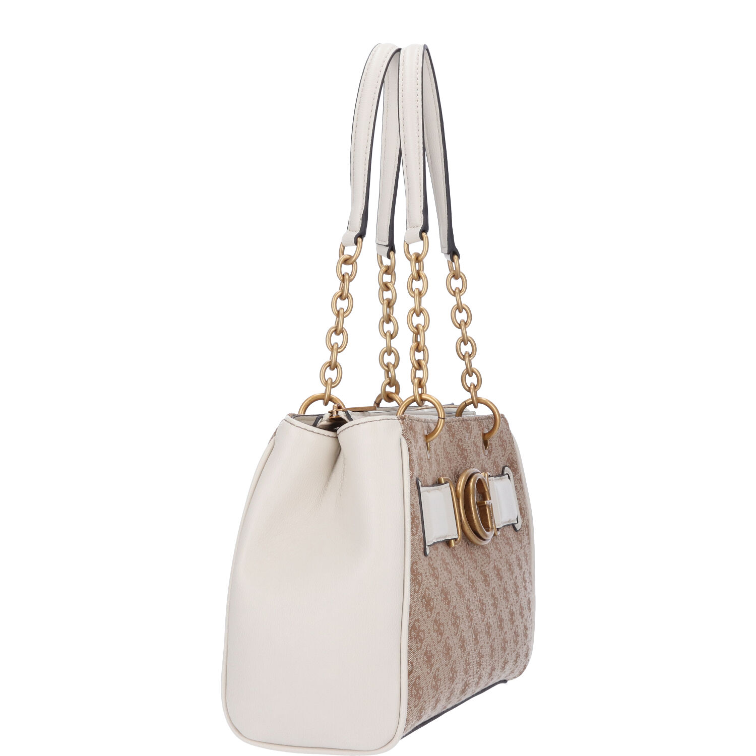 GUESS Damen Schultertasche Aviana Latte/Stone