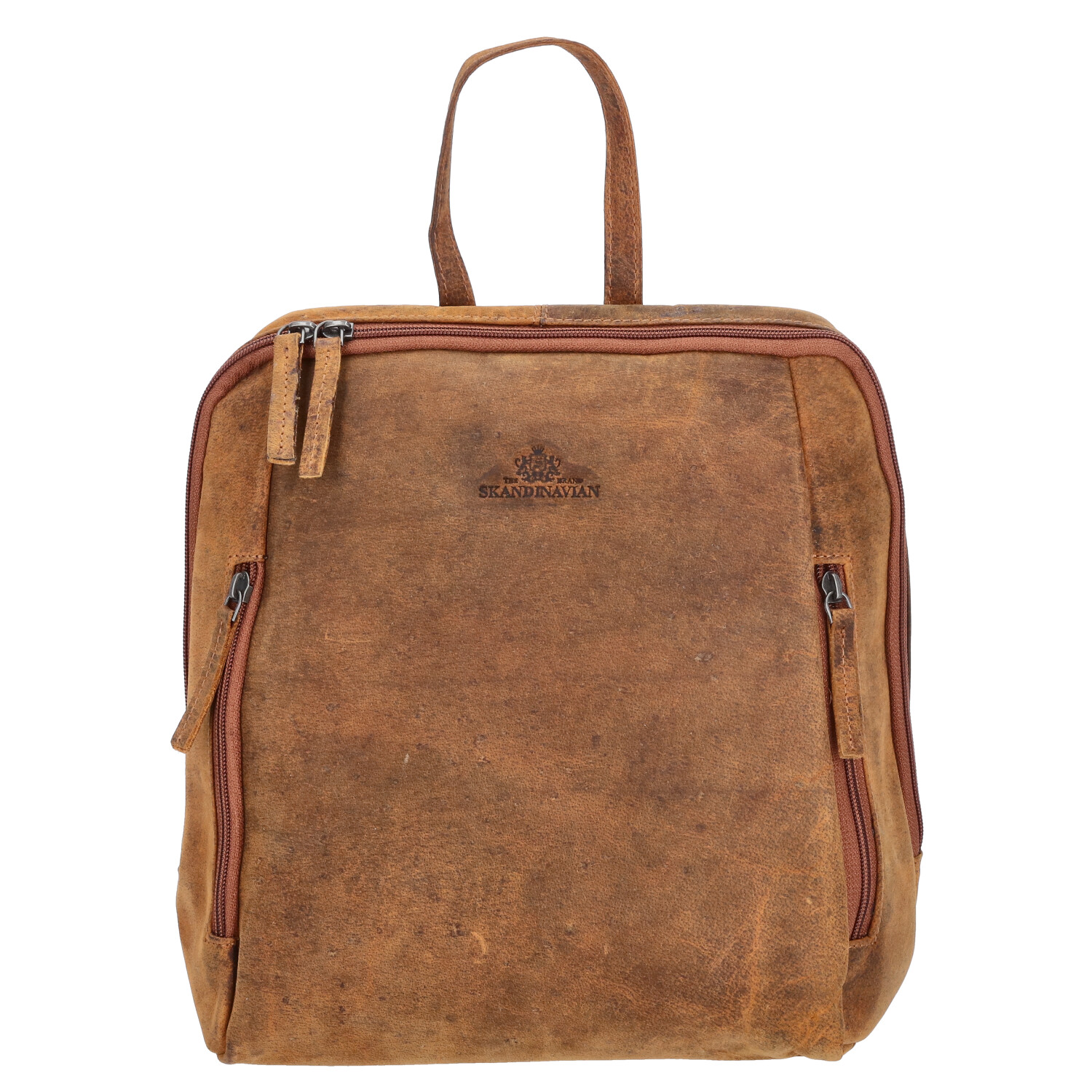 The Skandinavian Brand Leder Rucksack Hunter  tan