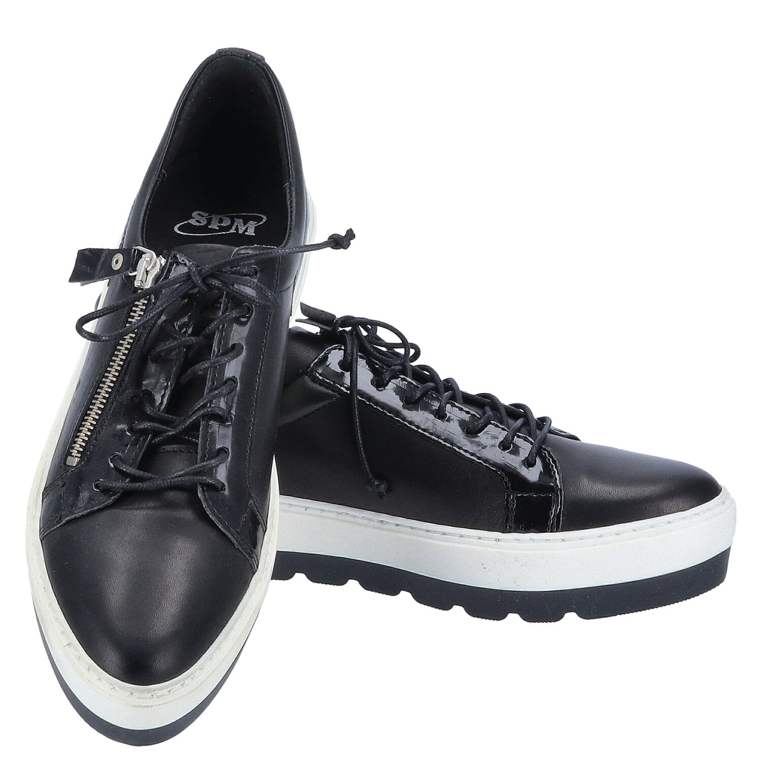 SPM Damenschuhe Manga Sneaker Größe 40 black combi   Abbildung 1