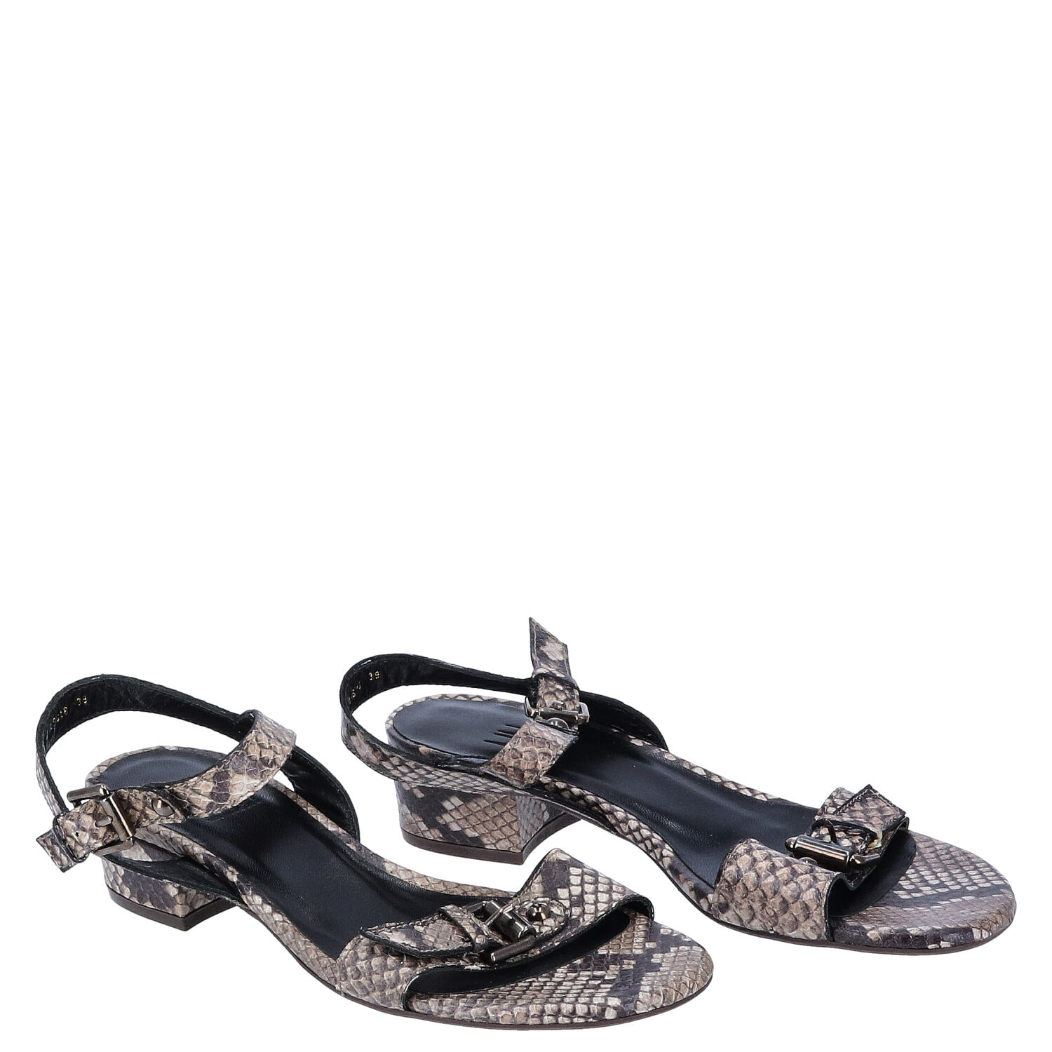 billibi Damenschuhe Größe 39 darkbeige snake TOTAL AUSVERKAUF   Abbildung 1