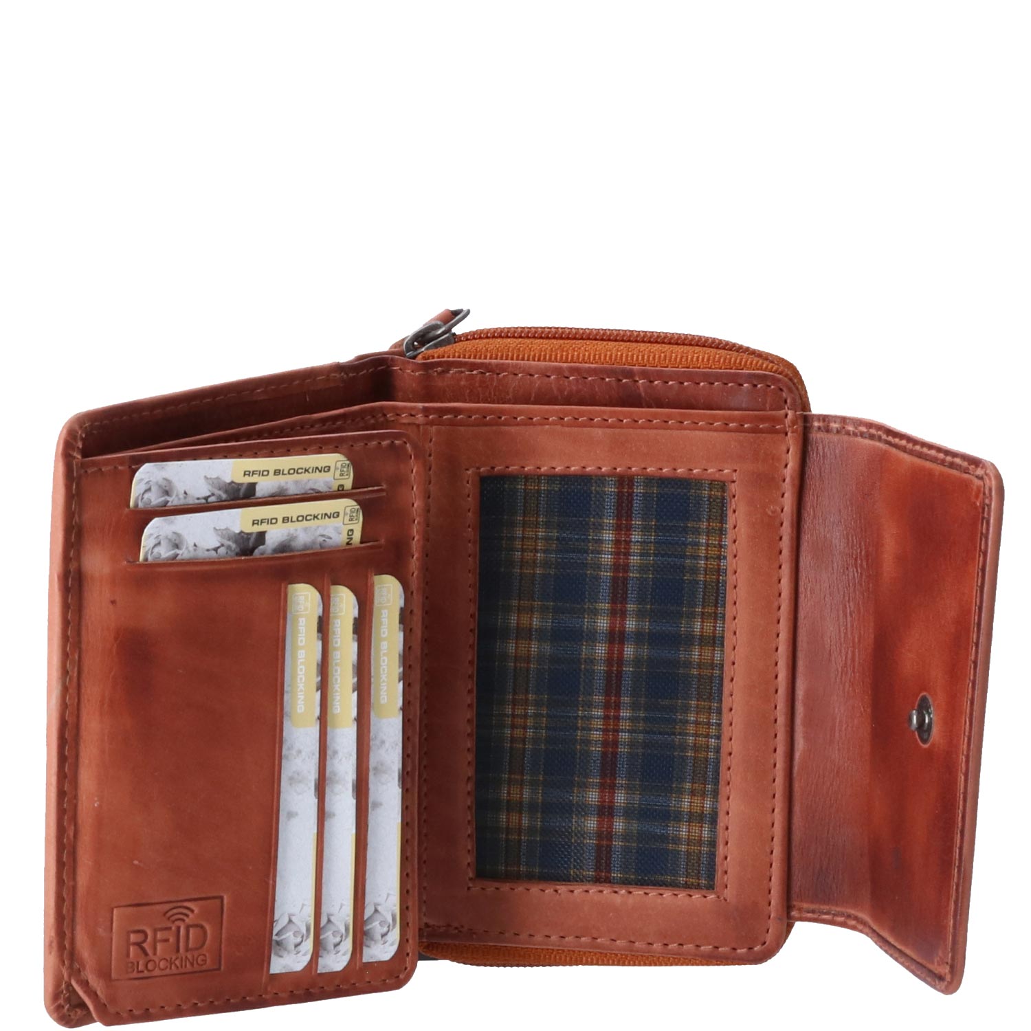 The Skandinavian Brand Damen Lederbörse  Cognac Abbildung 4