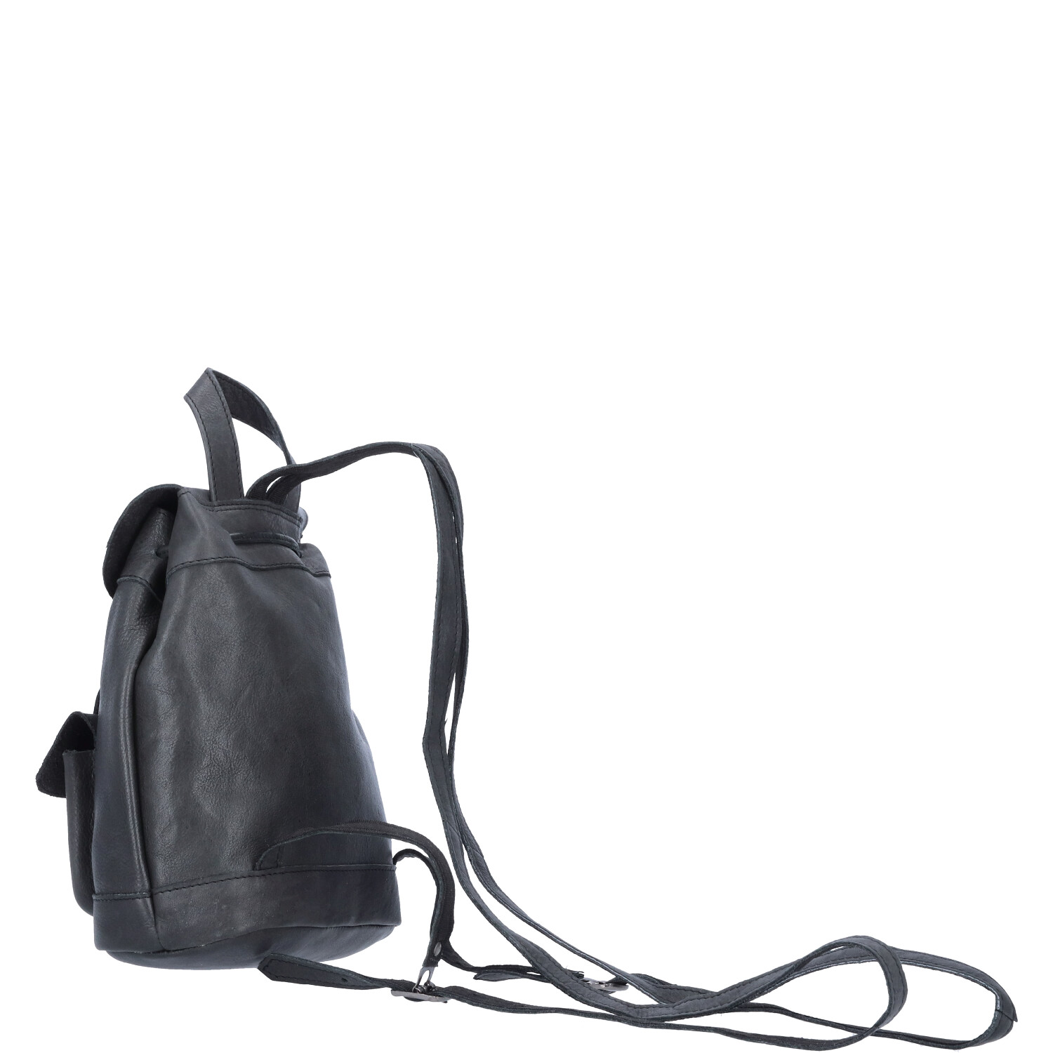 The Skandinavian Brand Mini Leder Rucksack  schwarz