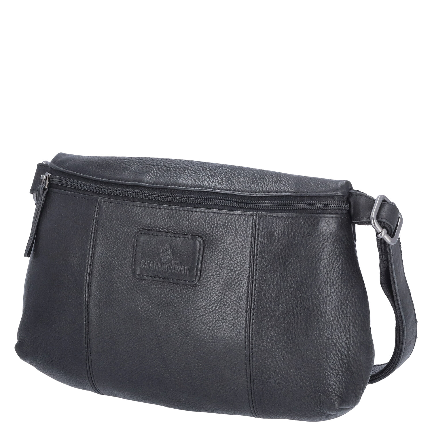 The Skandinavian Brand Leder Crossbody Bag  Black