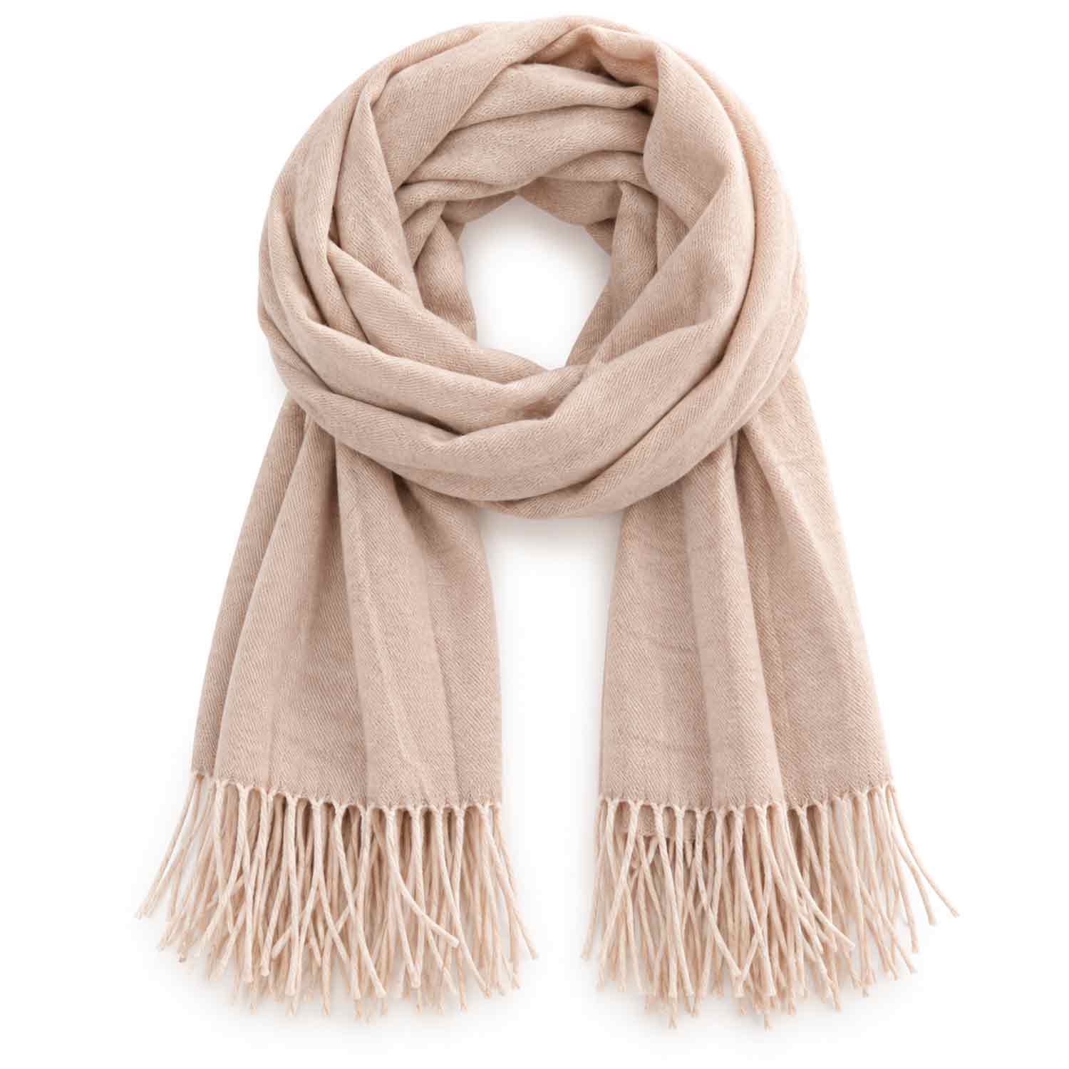 Cashmera Damen Winterschal - beige Abbildung 1