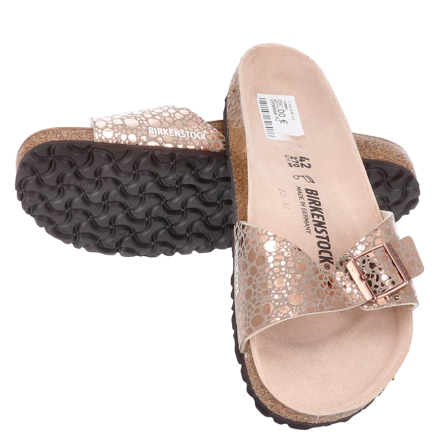 Birkenstock Sandalen Größe 42 Madrid BS Metallic stones copper   Abbildung 1
