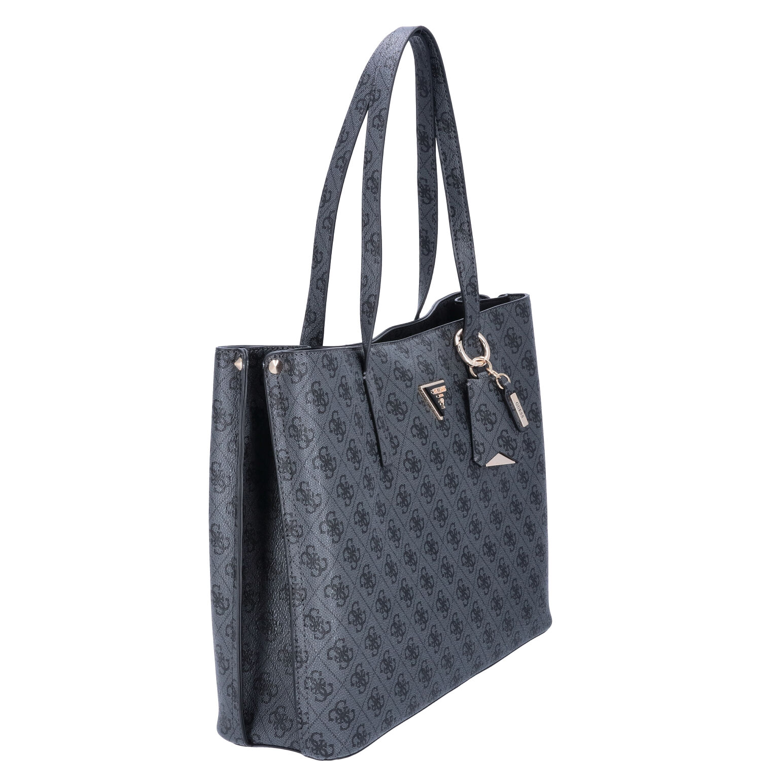 GUESS Damen Shopper Meridian Coal Logo