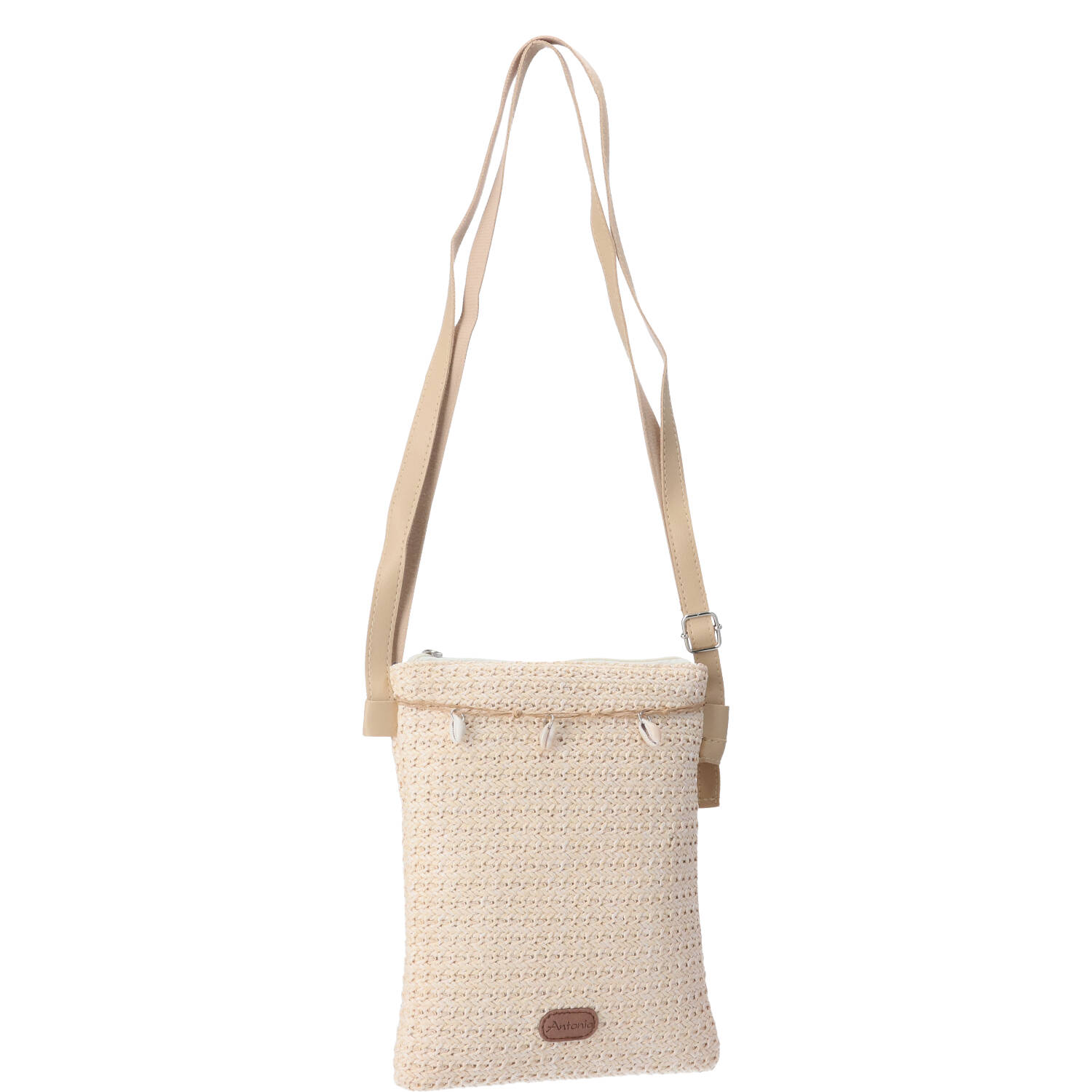 Antonio Damen Bast Tasche S  beige