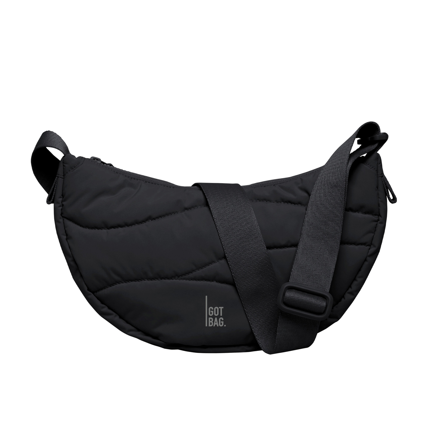 Got Bag Umhängetasche WAVY PUFFER MOON BAG Black Abbildung 1 Got Bag Umhängetasche WAVY PUFFER MOON BAG Black Abbildung 1
