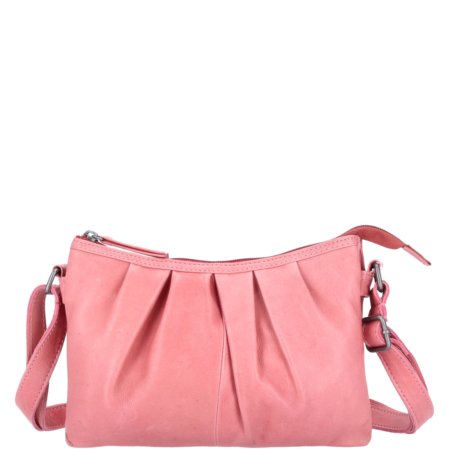 The Skandinavian Brand Damen Ledertasche, Umhängetasche  rose