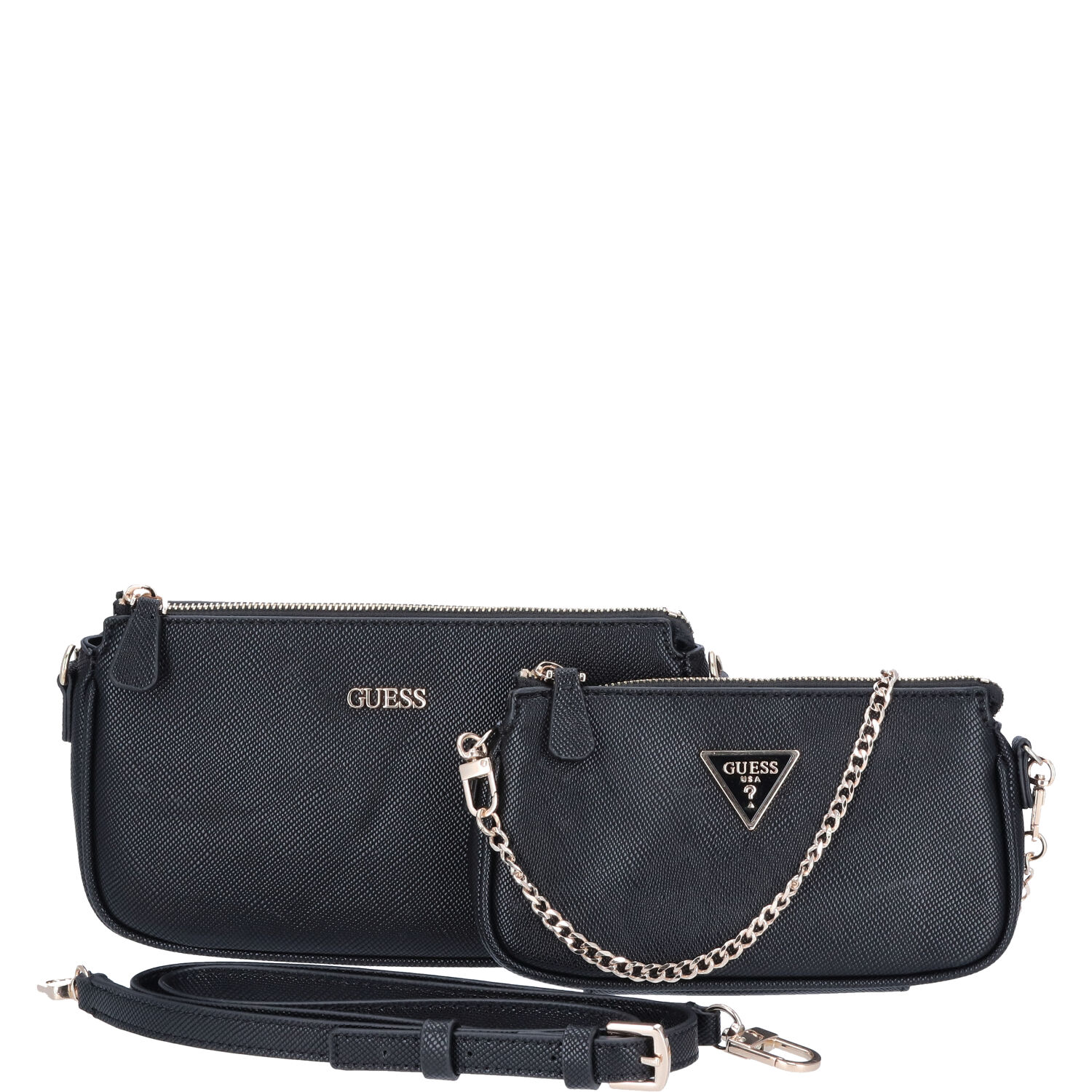 GUESS Damen Schultertasche Noelle Black