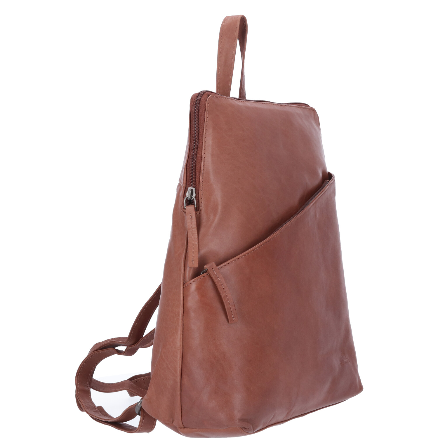 The Skandinavian Brand Damen Leder Rucksack  Cognac