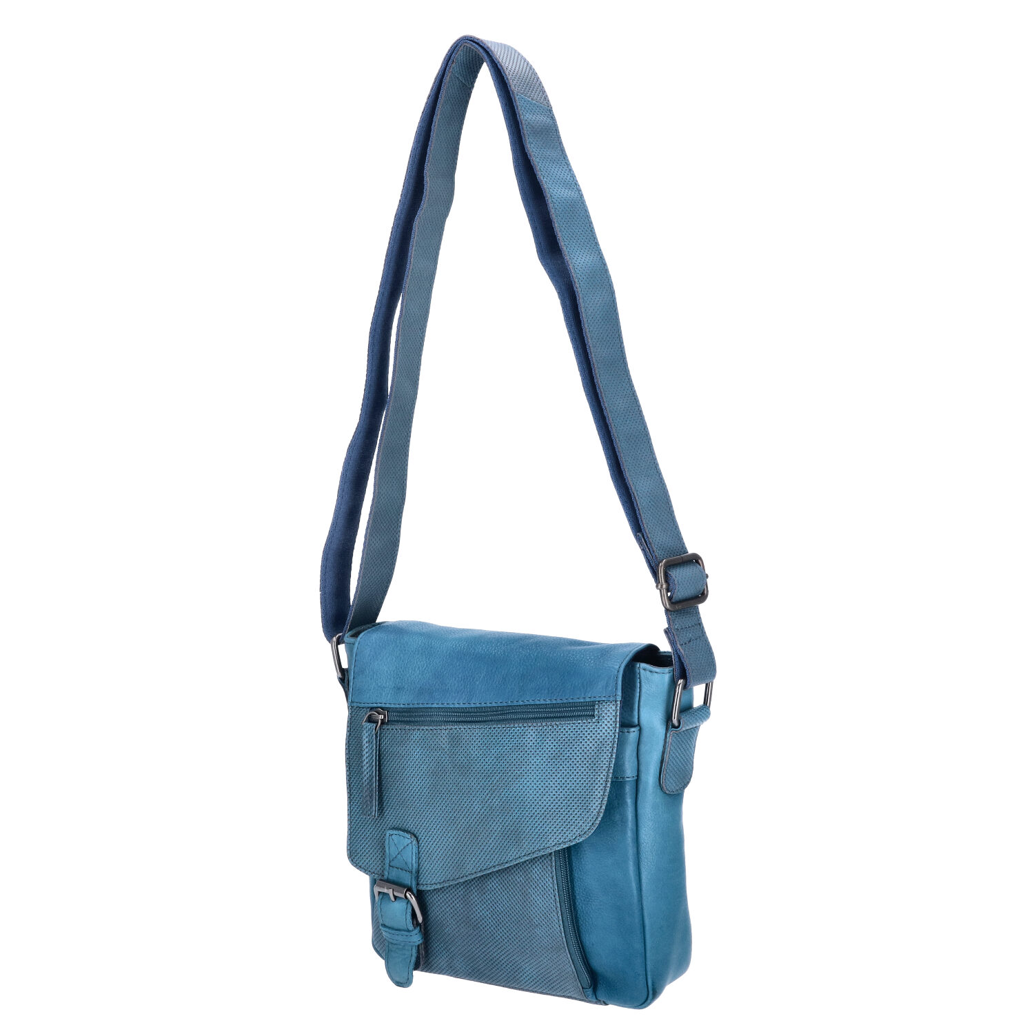 The Skandinavian Brand Damen Leder Schultertasche  Blue