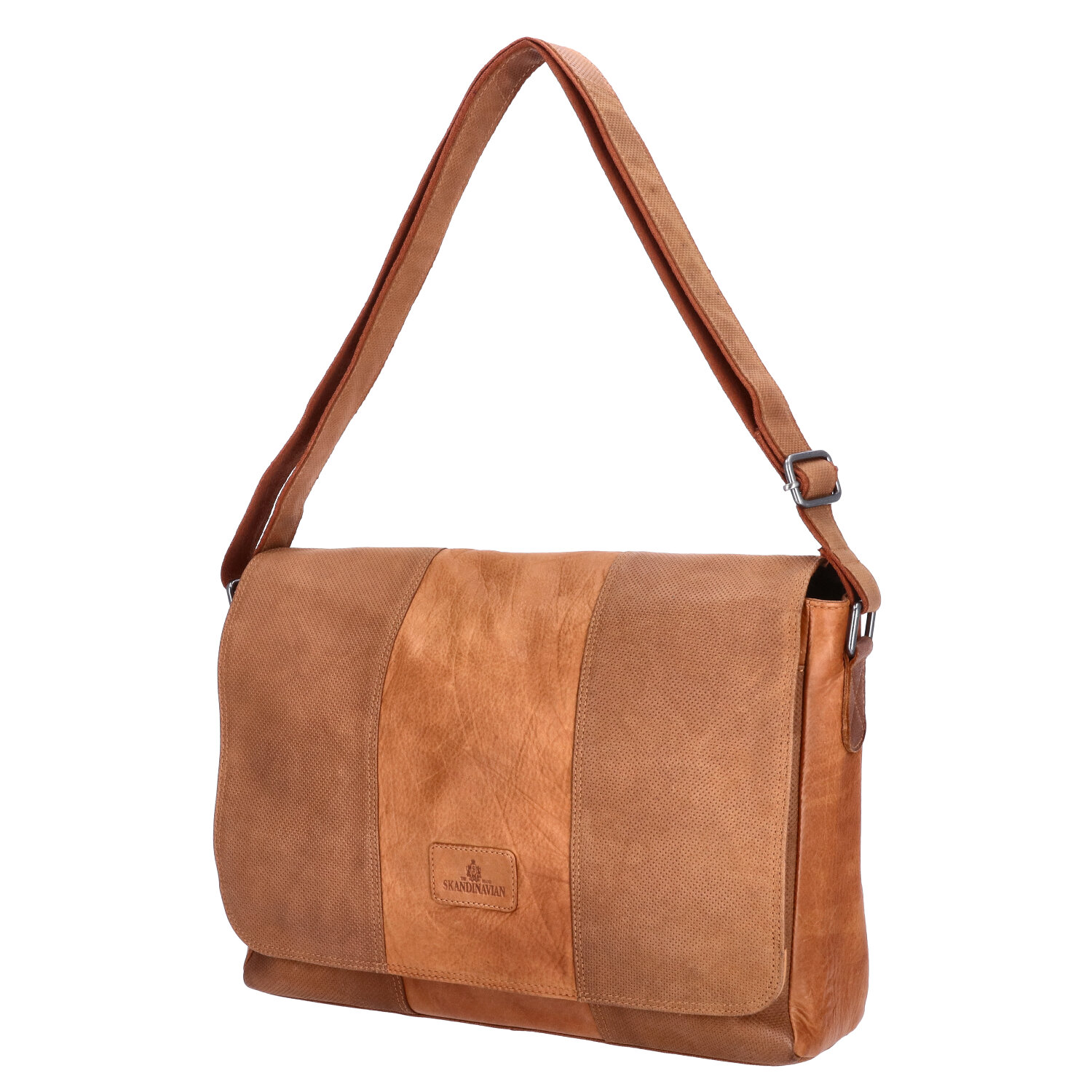 The Skandinavian Brand Leder Messenger  Cognac