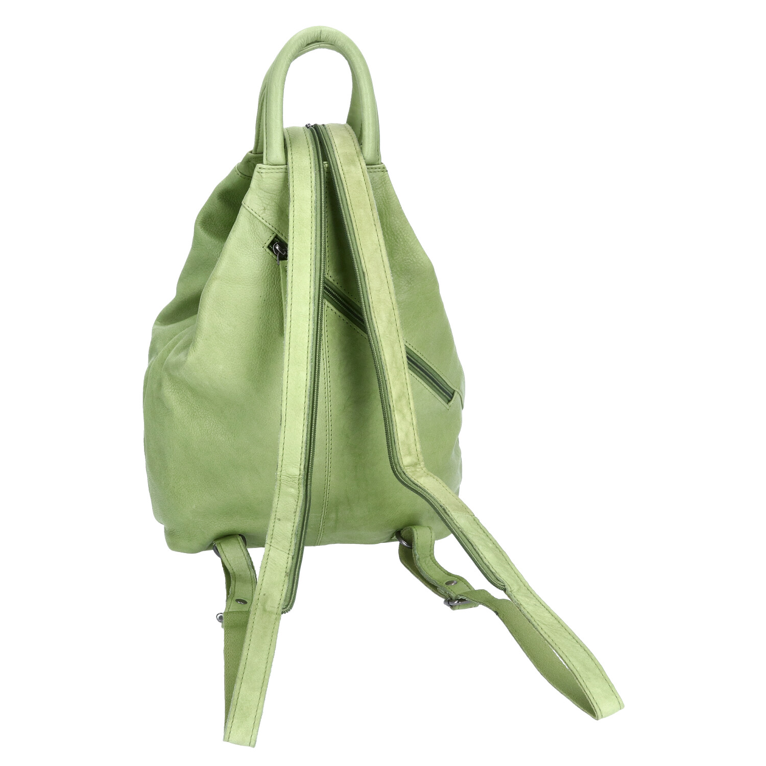 The Skandinavian Brand Damen Leder Rucksack - Green Abbildung 3