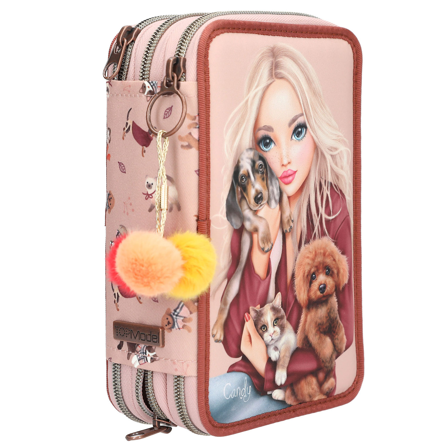 Depesche 3-Fach Federtasche TOPModel FUR EVER FRIENDS Rosa Abbildung 3