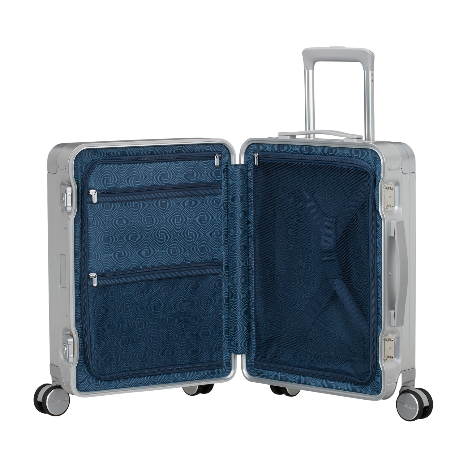American Tourister Trolley mit 4 Rollen 55 cm Soundbox Alu silver Abbildung 6