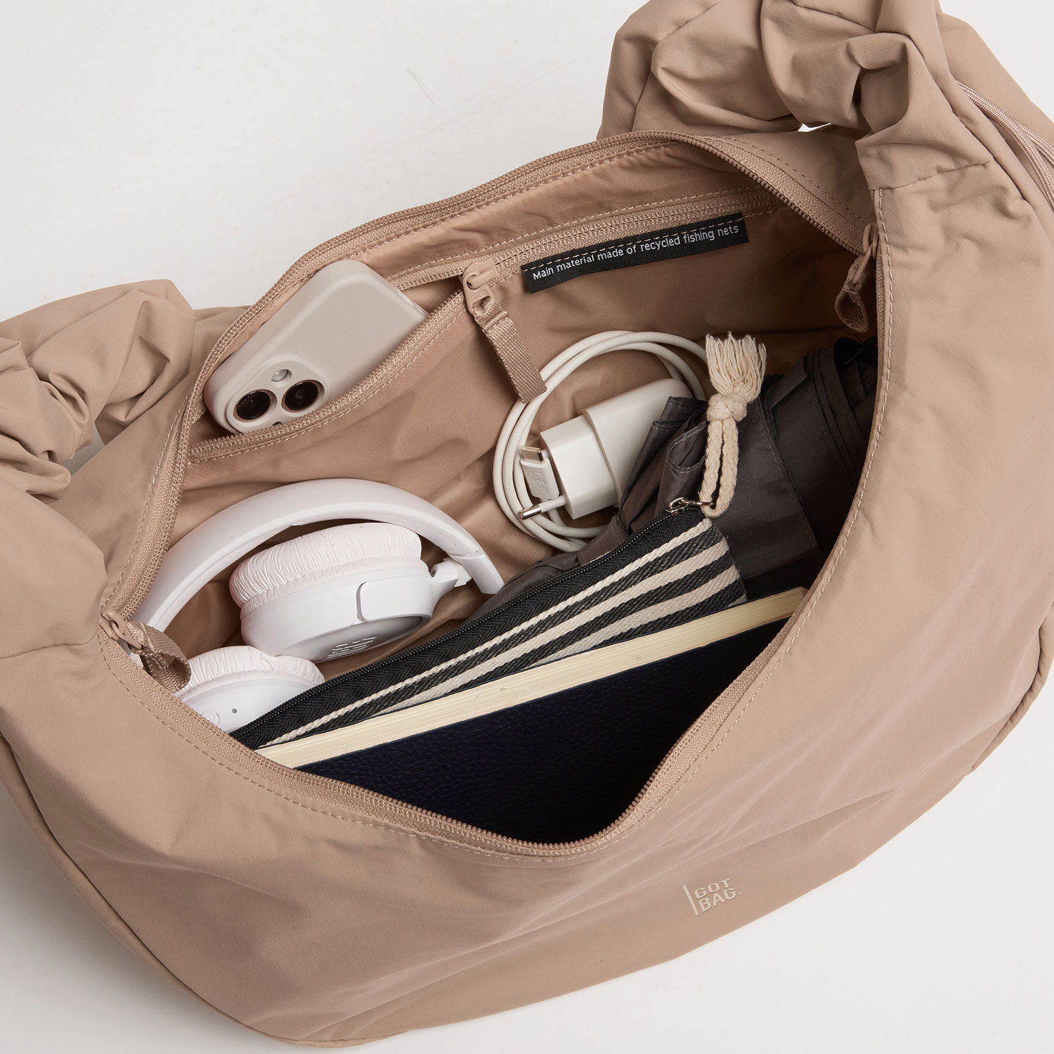 Got Bag Umhängetasche Ruffle Moon Bag sandbar mono Abbildung 4