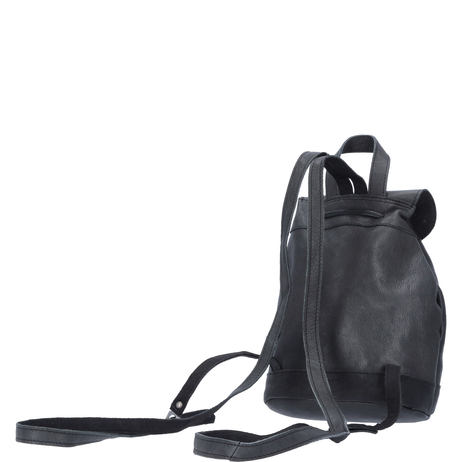 The Skandinavian Brand Mini Leder Rucksack  schwarz