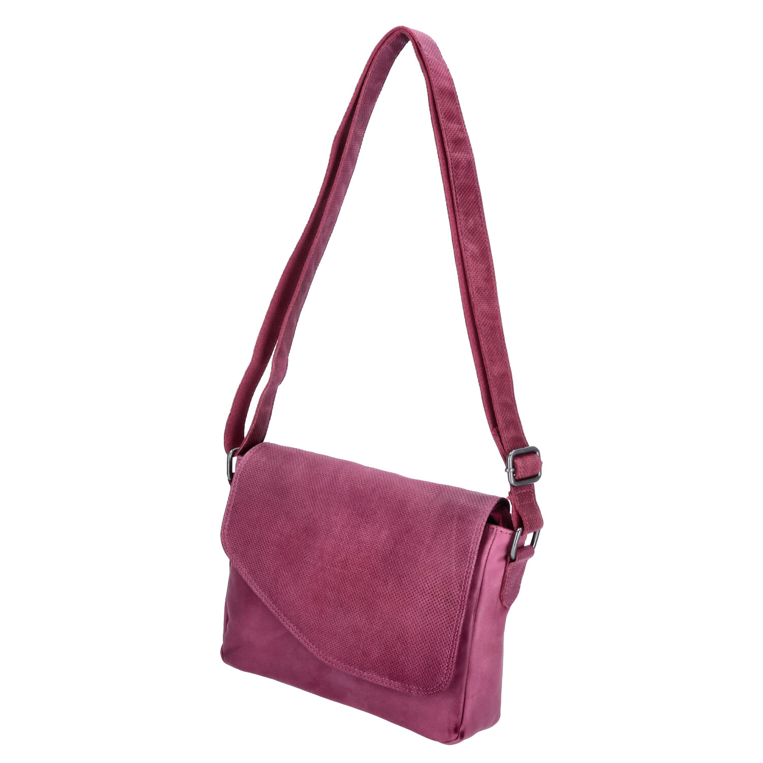 The Skandinavian Brand Damen Leder Umhängetasche  Purple