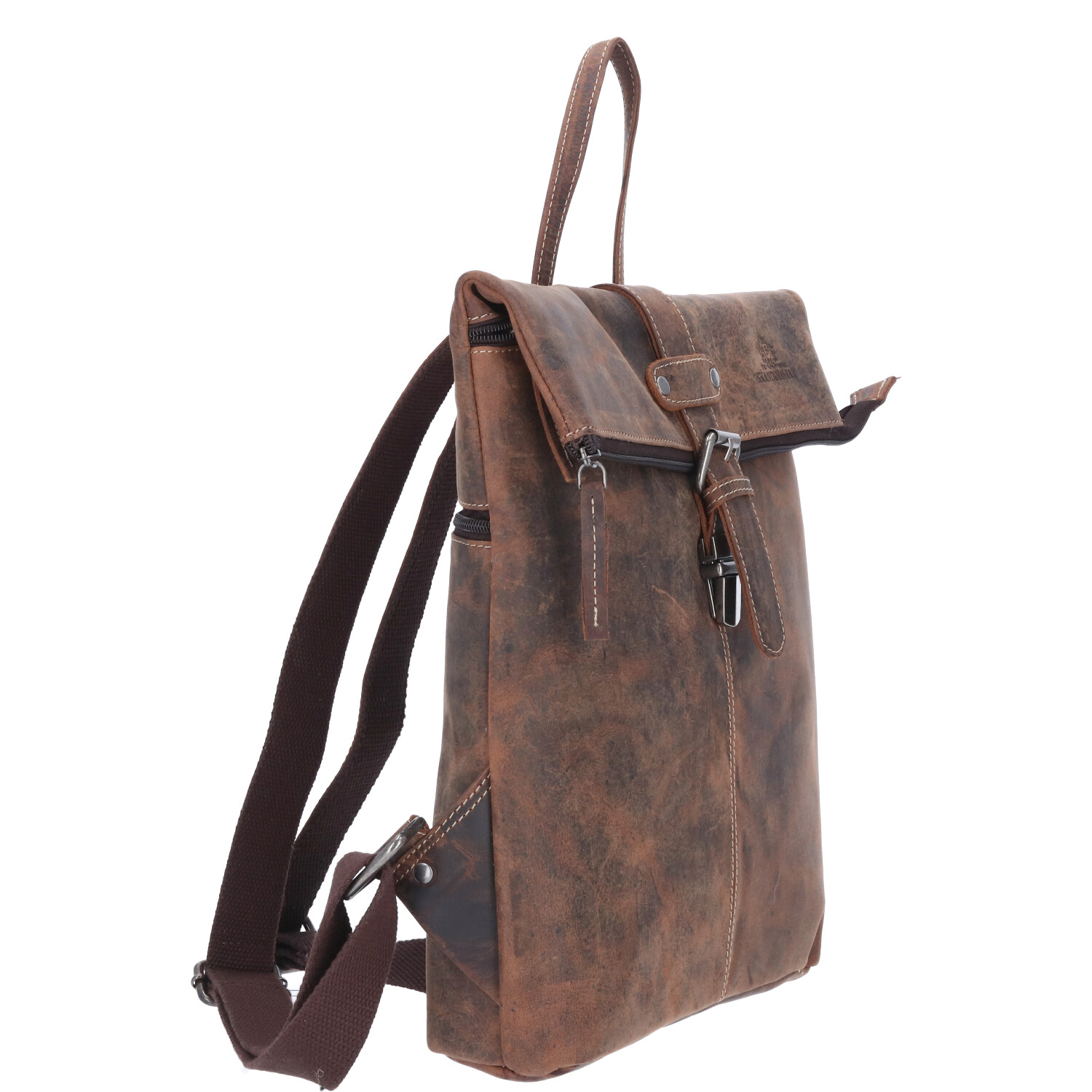The Skandinavian Brand Leder Rucksack HUNTER - tan Abbildung 4