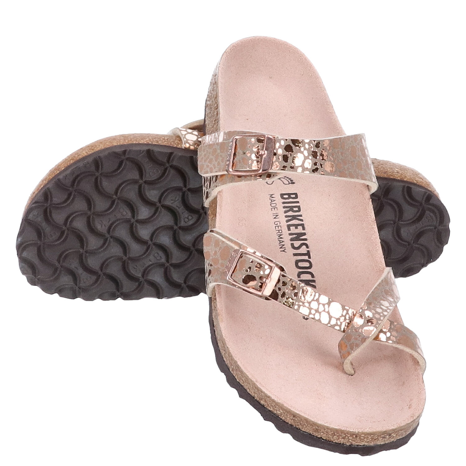 Birkenstock Sandalen Größe 37 Mayari Metallic Stones Copper   Abbildung 1