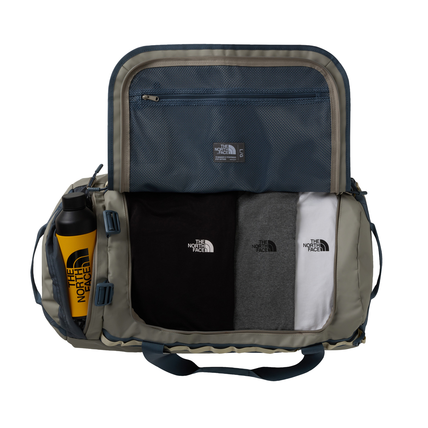 The North Face Reisetasche/Rucksack Base Camp Duffel L Stone Slab/Granite Grey Abbildung 3
