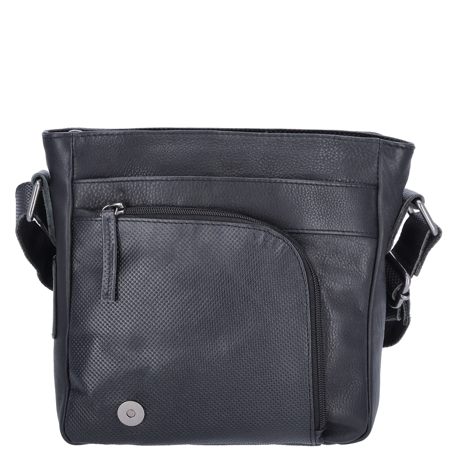 The Skandinavian Brand Damen Leder Schultertasche  Black