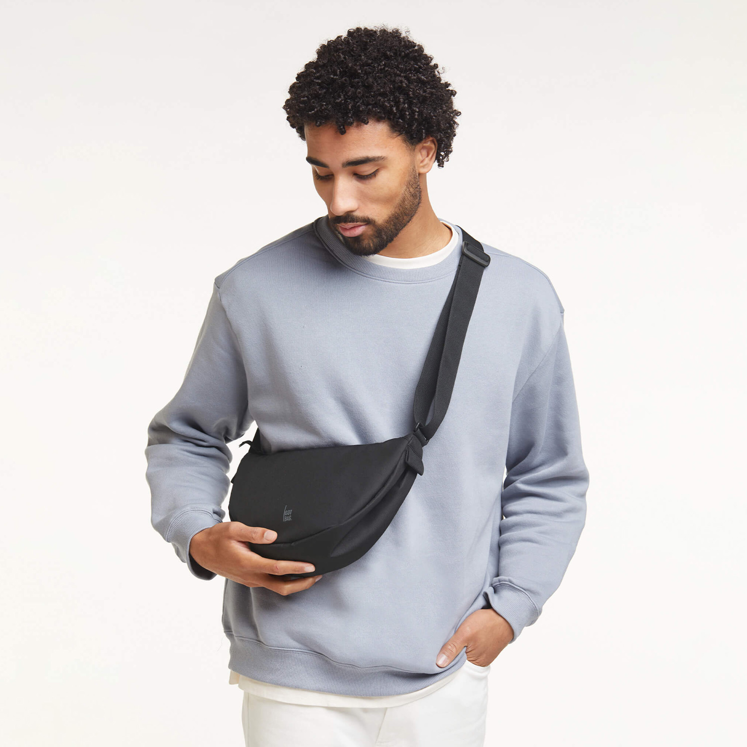 Got Bag Umhängetasche / Crossbody Moon Bag Small Black Abbildung 7 Got Bag Umhängetasche / Crossbody Moon Bag Small Black Abbildung 7