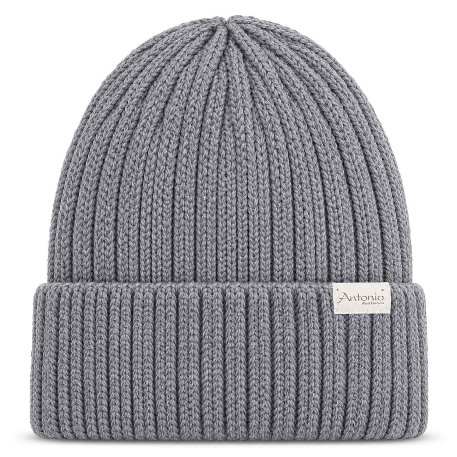 Antonio Strick Mütze Beanie - hellgrau Abbildung 1