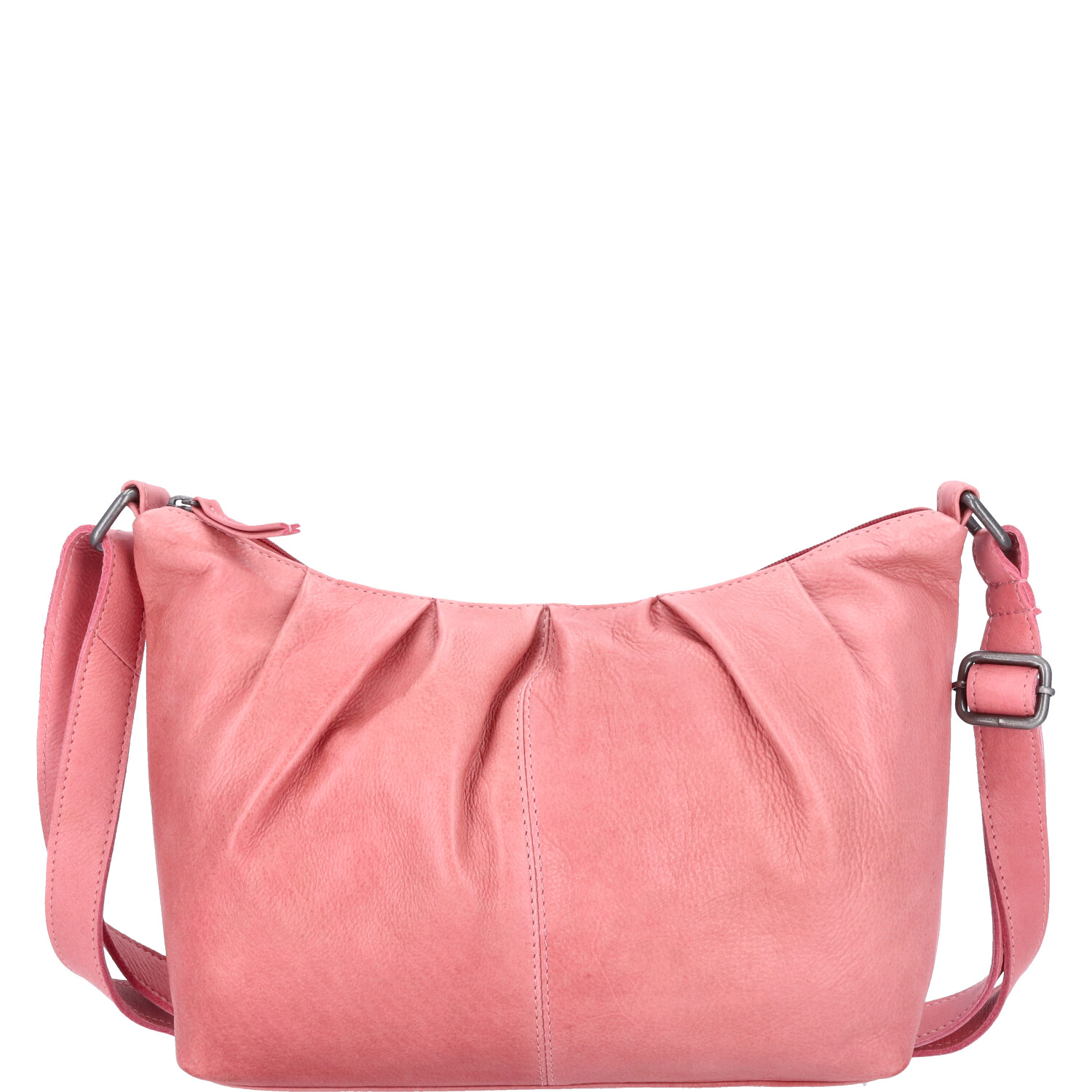 The Skandinavian Brand Damen Ledertasche, Schultertasche  rose