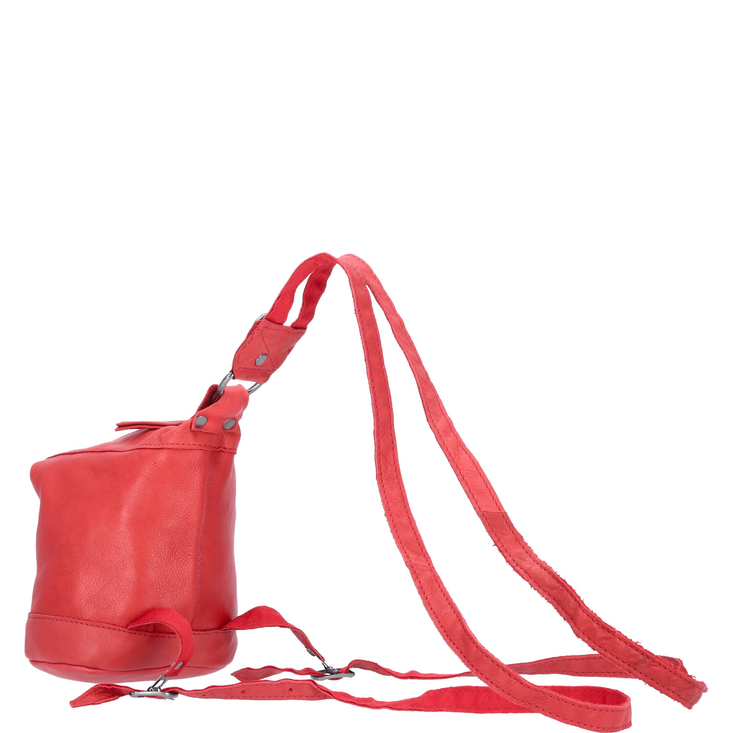 The Skandinavian Brand Mini Leder Rucksack  rot