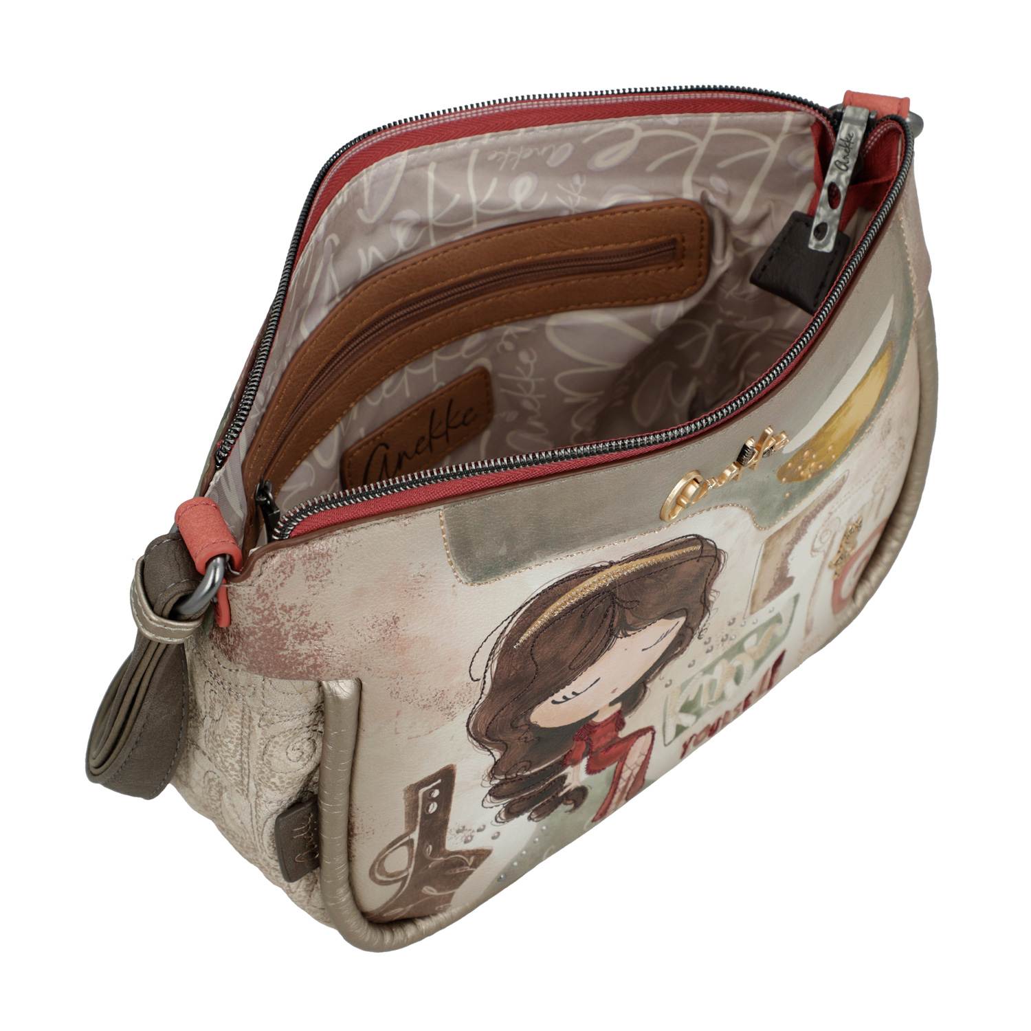 Anekke Damen Umhängetasche Bolso Bandolera multicolor Abbildung 5