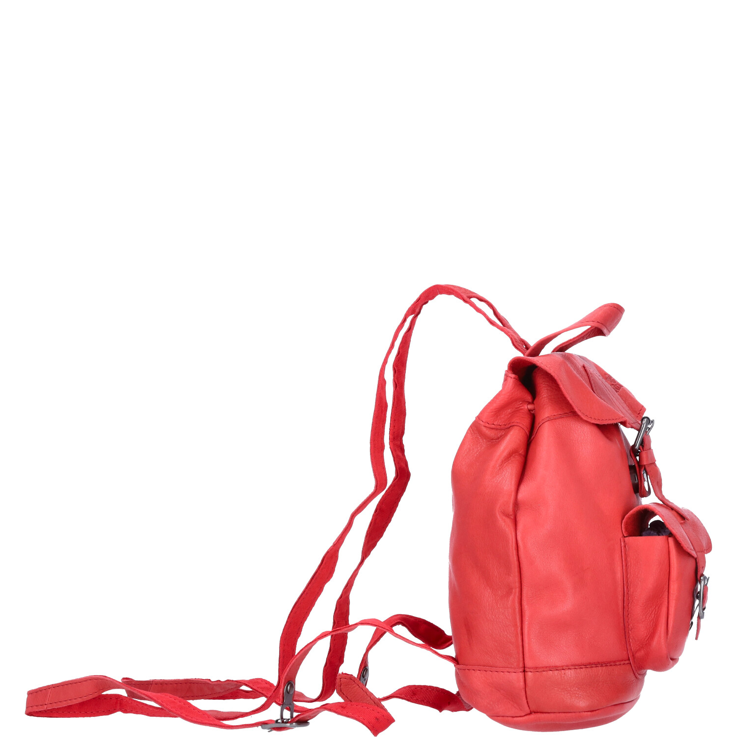 The Skandinavian Brand Mini Leder Rucksack  rot