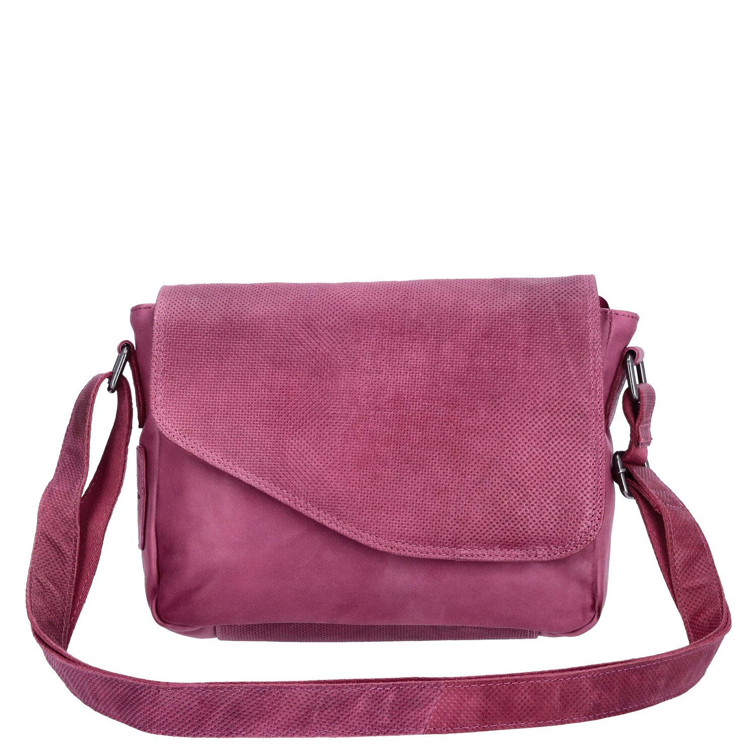 The Skandinavian Brand Damen Leder Umhängetasche  Purple