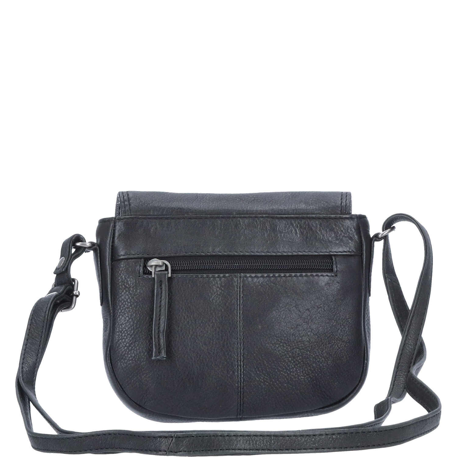 The Skandinavian Brand Damen Leder Tasche, Umhängetasche  schwarz