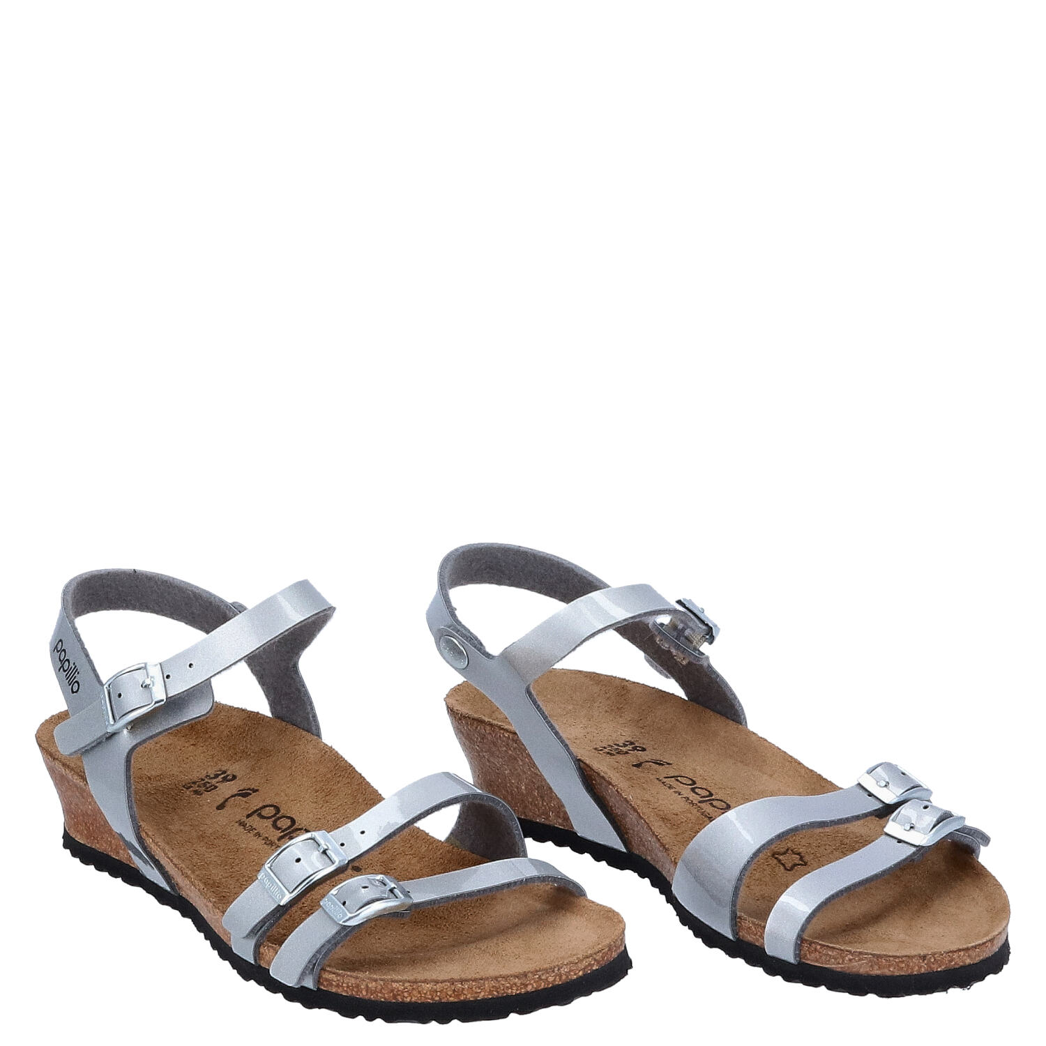 papillio Damenschuhe Größe 39 Lana Metallic silver   Abbildung 1