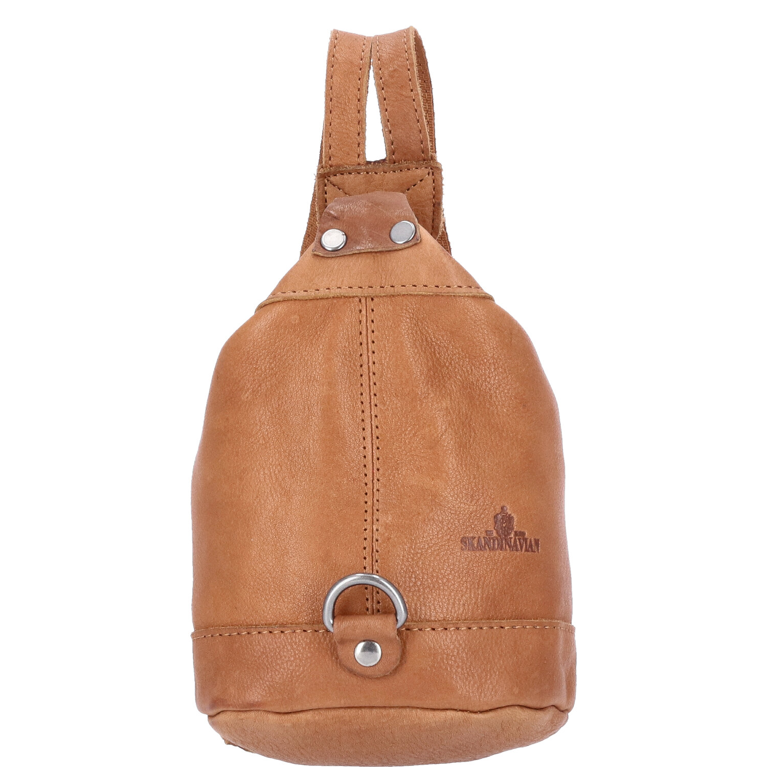 The Skandinavian Brand Mini Leder Rucksack  Cognac